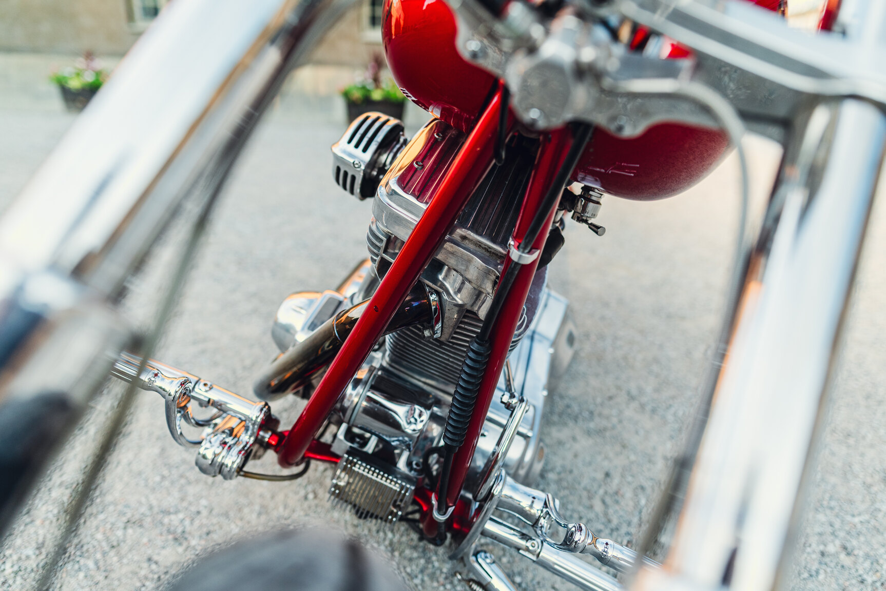 Image of 2001 Unique Custom Cycles Red Inferno mechanics