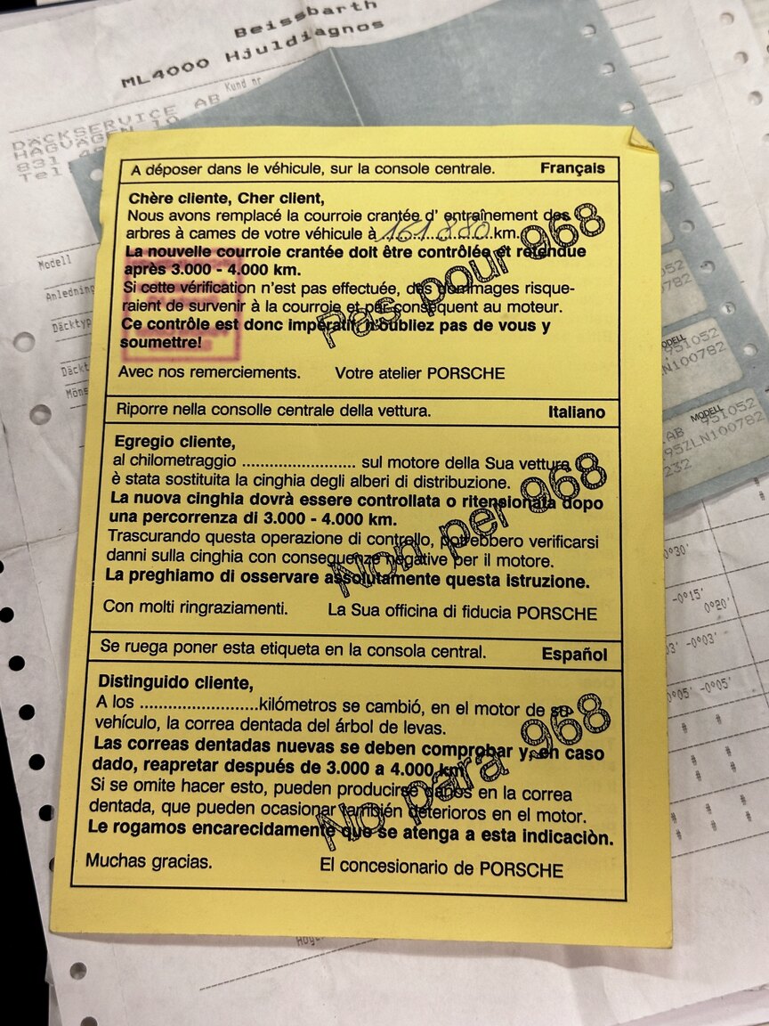 Documentation for 1990 Porsche 944 Turbo