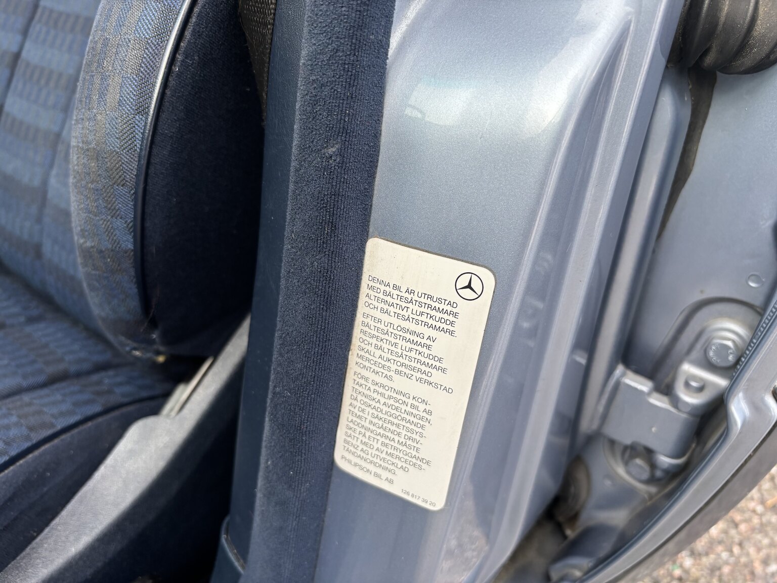 Interiörbild 1992 Mercedes-Benz 190 D