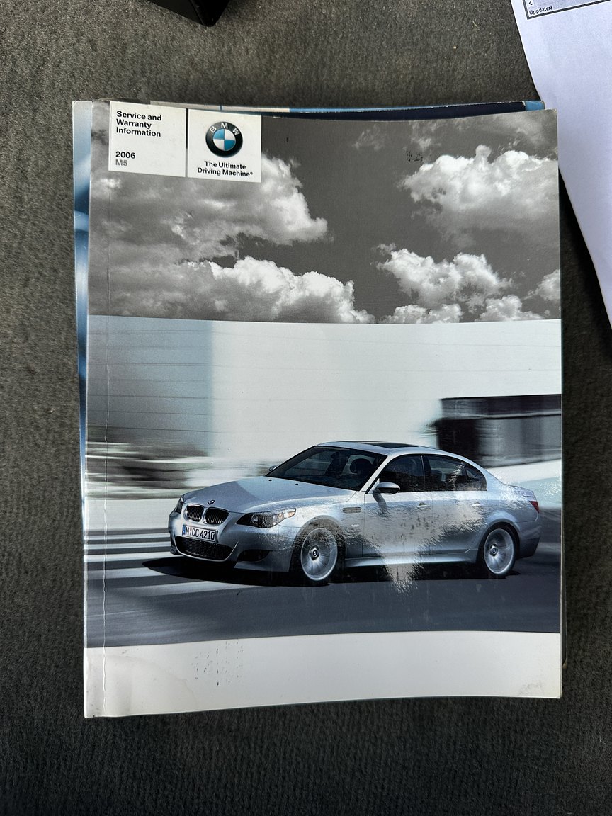 Documentation for 2006 BMW E60 M5