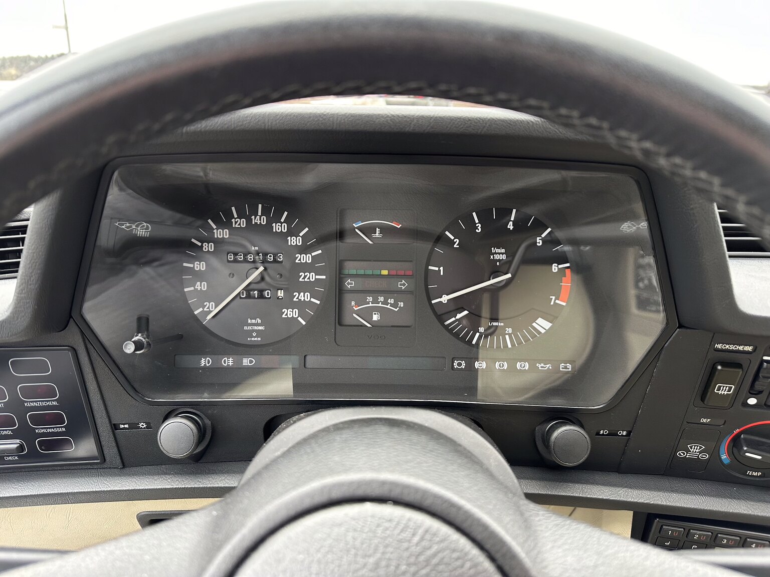 Interiörbild 1986 BMW 635CSi