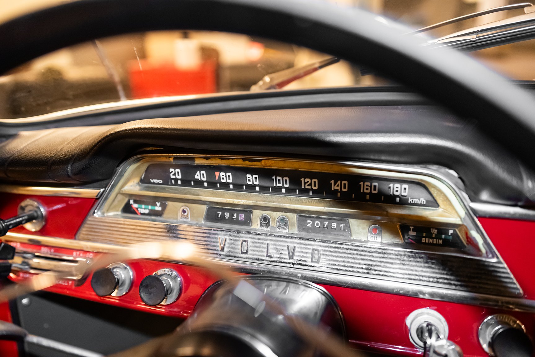 Interiörbild 1962 Volvo PV 544 B18 Sport