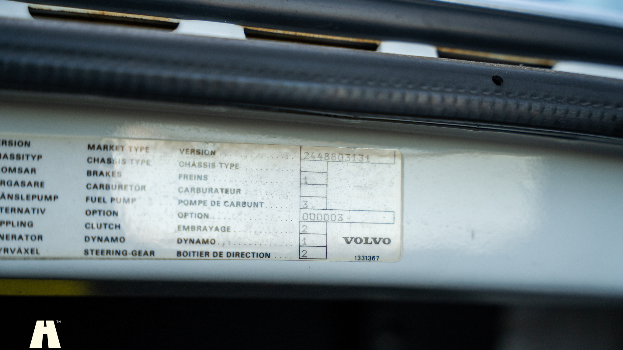 Innenraumfoto von 1988 Volvo 240 GL