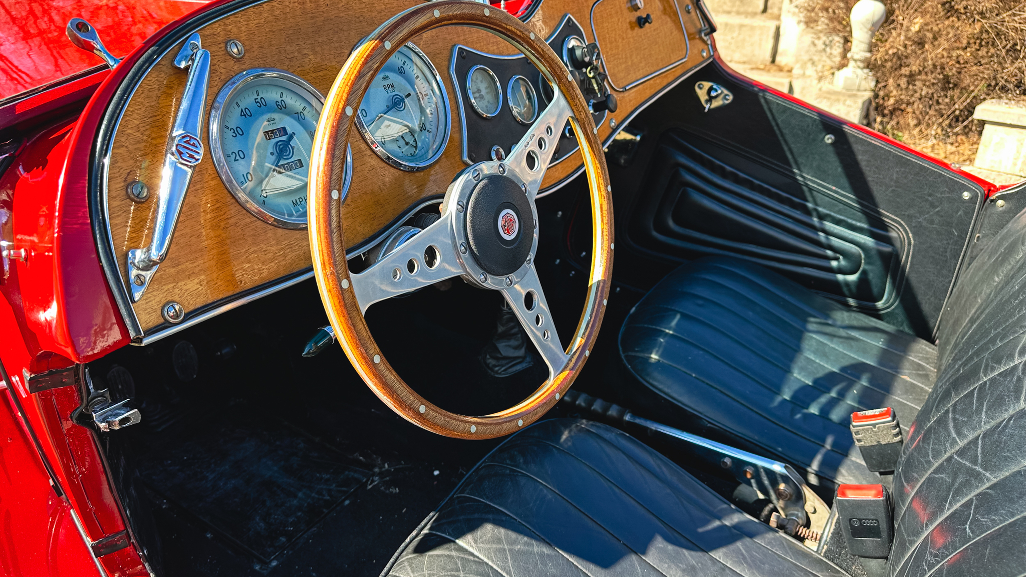 Innenraumfoto von 1951 MG TD MIDGET