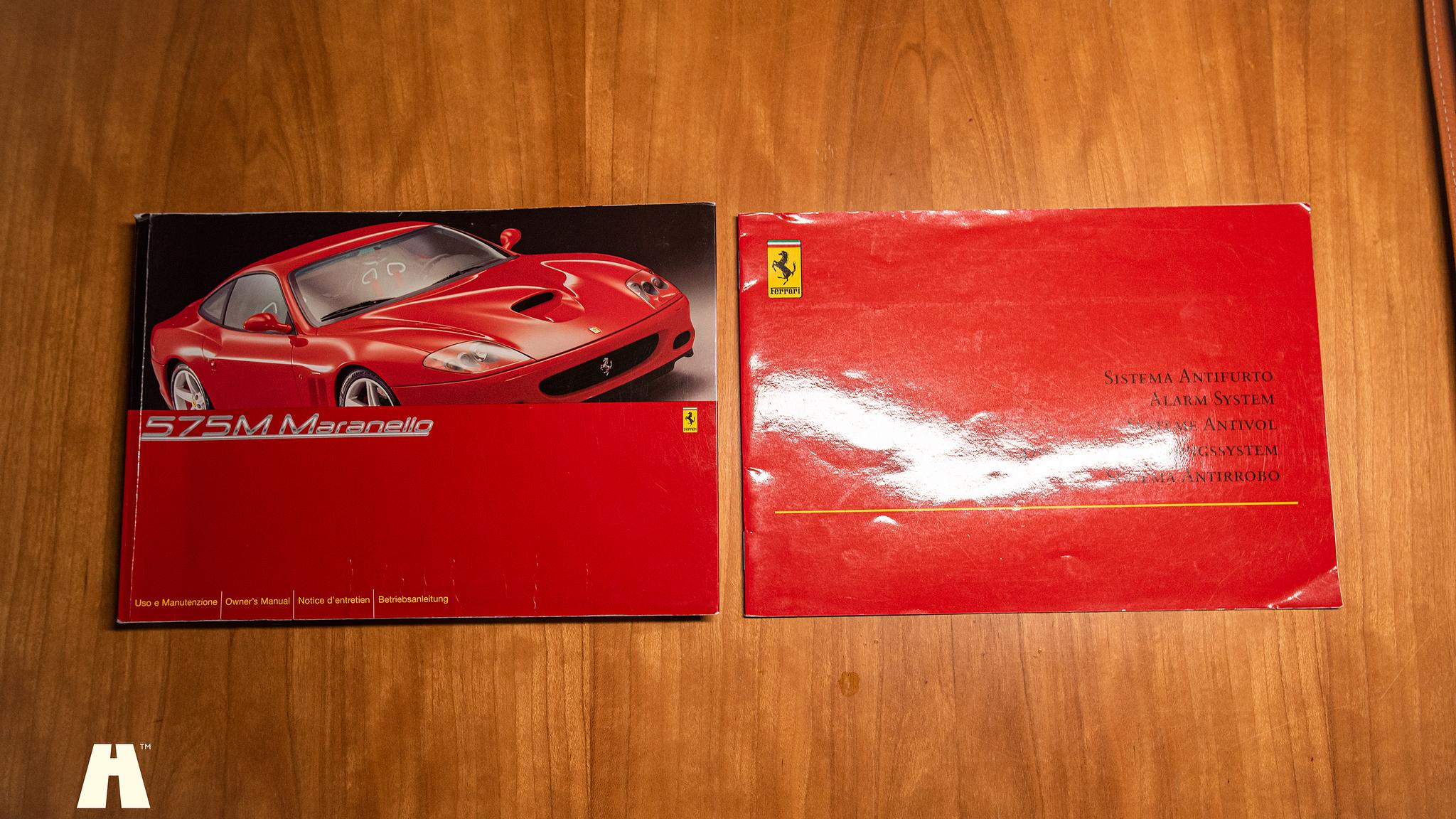 Dokumentation för 2004 Ferrari 575M Maranello F1