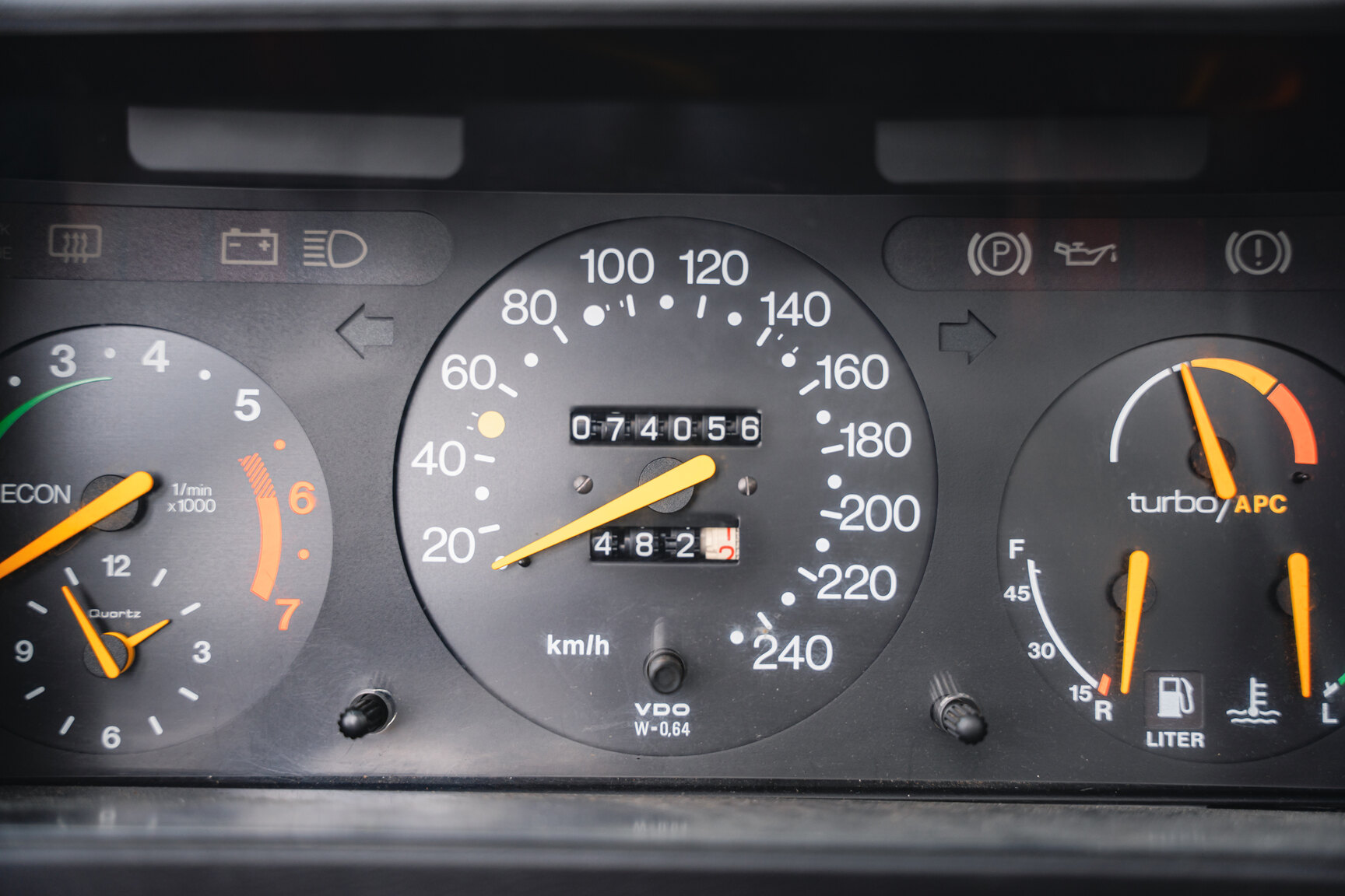 Interiörbild 1987 Saab 900 Turbo Convertible