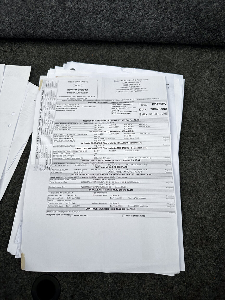 Documentation for 1999 Porsche 911 Carrera 4