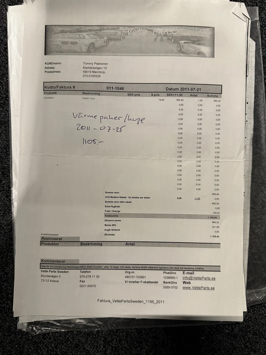 Dokumentation, 1974 Chevrolet Corvette Stingray