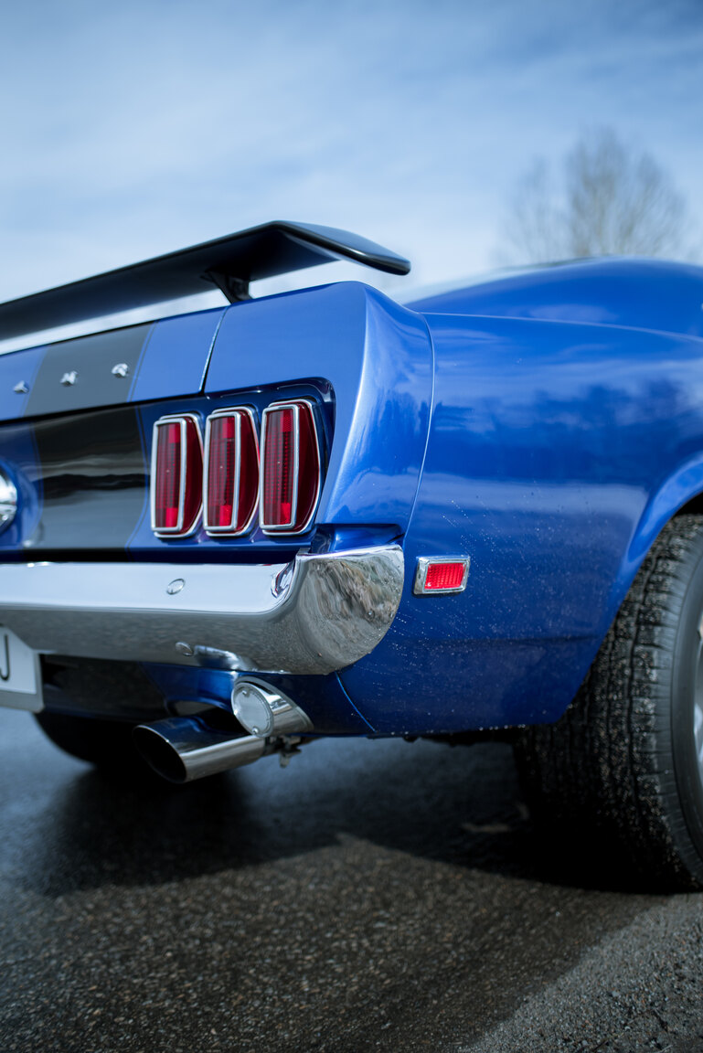 Exteriörbild på 1969 Ford Mustang Mach 1