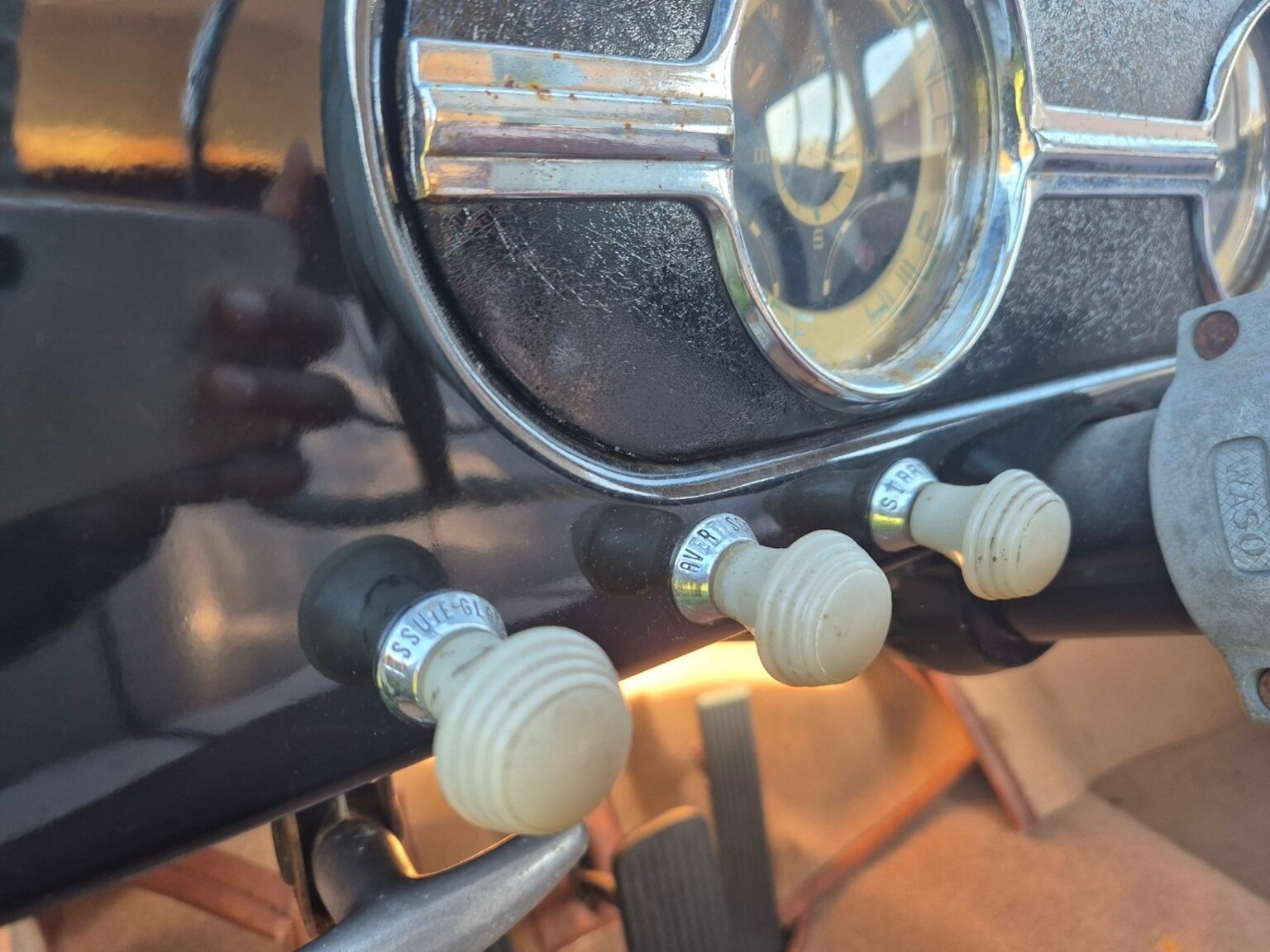 Interiörbild 1954 Ford Vedette 3.9 V8