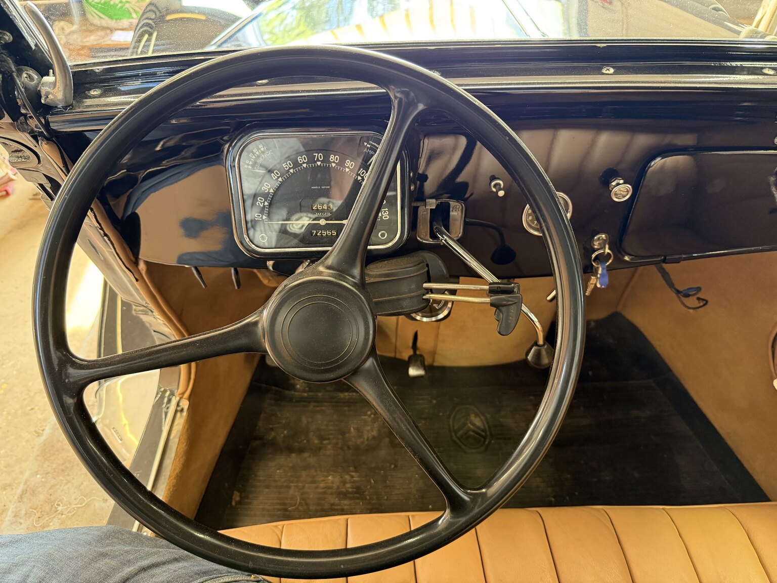 Interiörbild 1939 Citroën Berline 11 Sport Convertible