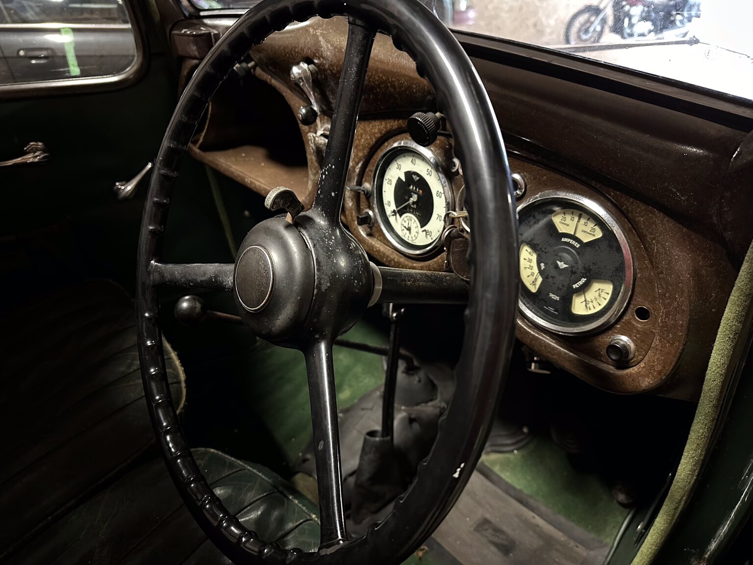 Interiörbild 1938 Austin 10 1.1 Cambridge
