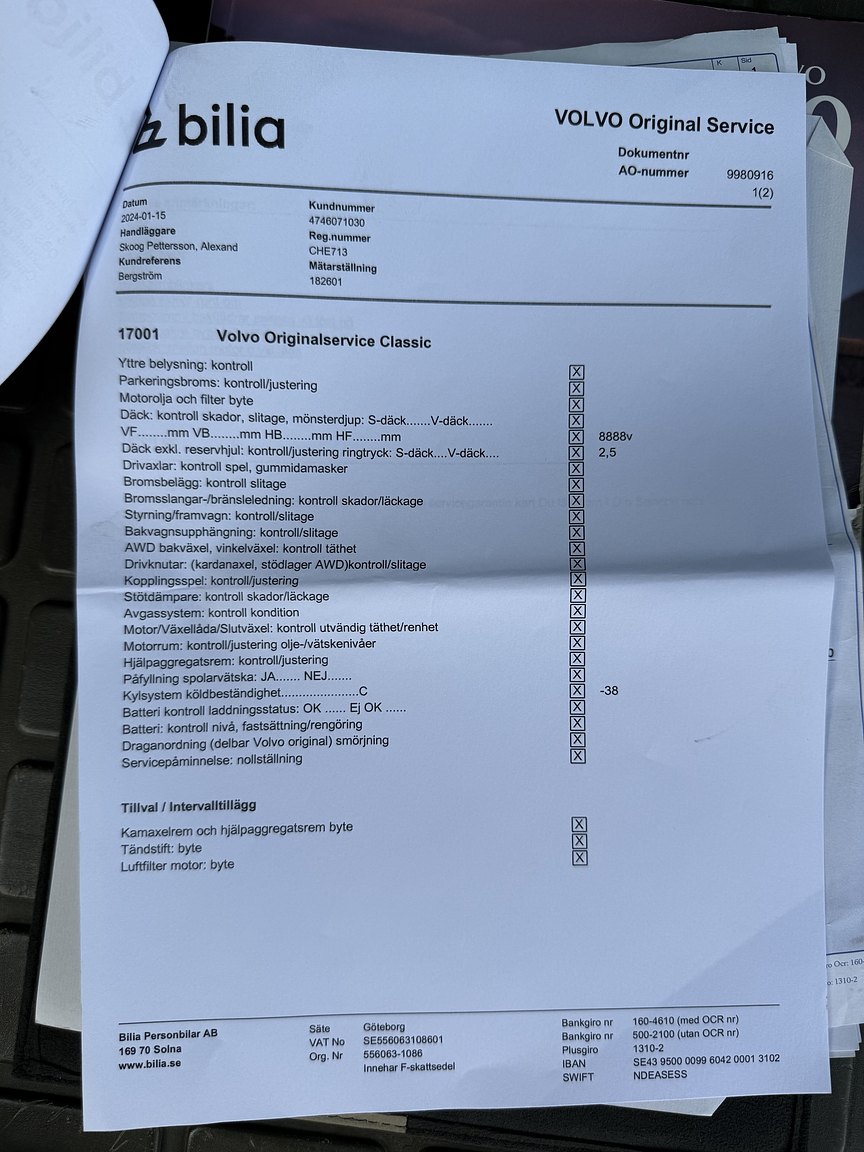 Dokumentation för 1997 Volvo 850 R Kombi
