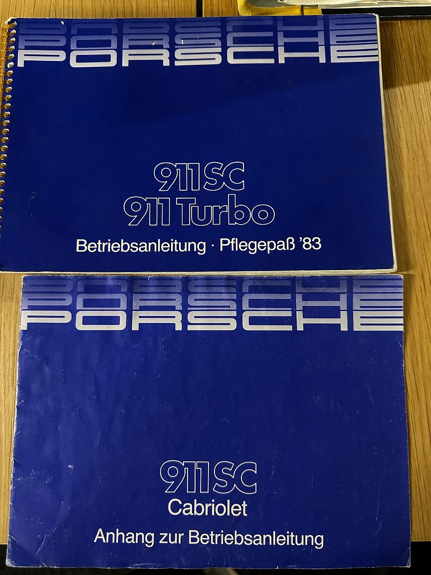 Documentation for 1983 Porsche 911 SC (5)