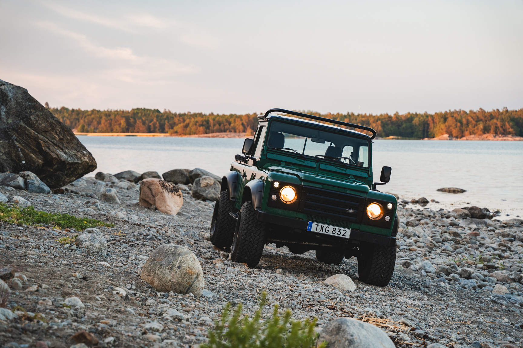 Exteriörbild på 2003 Land Rover Defender TD5 90 Pickup