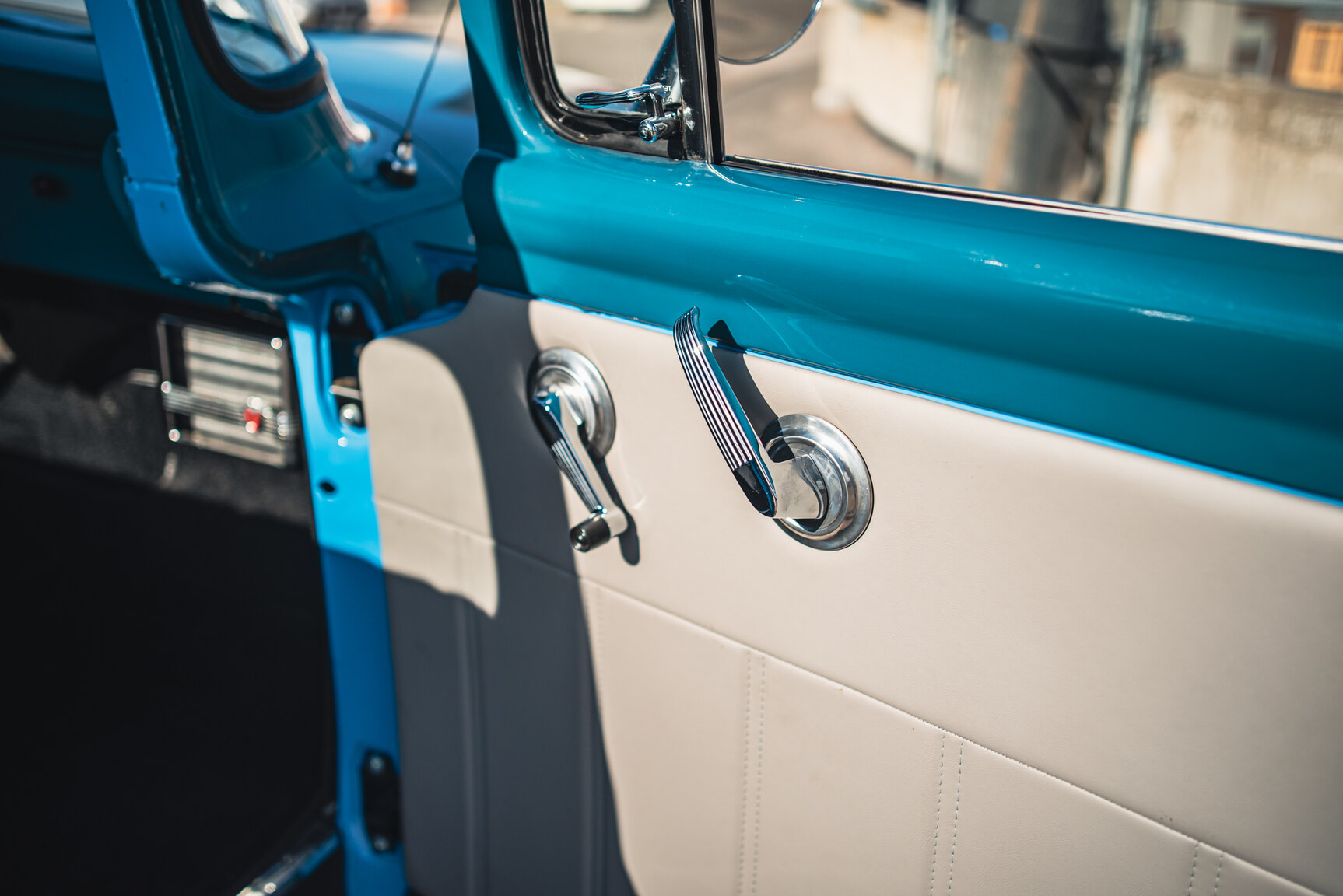 Interiörbild 1956 FORD F100 Electric