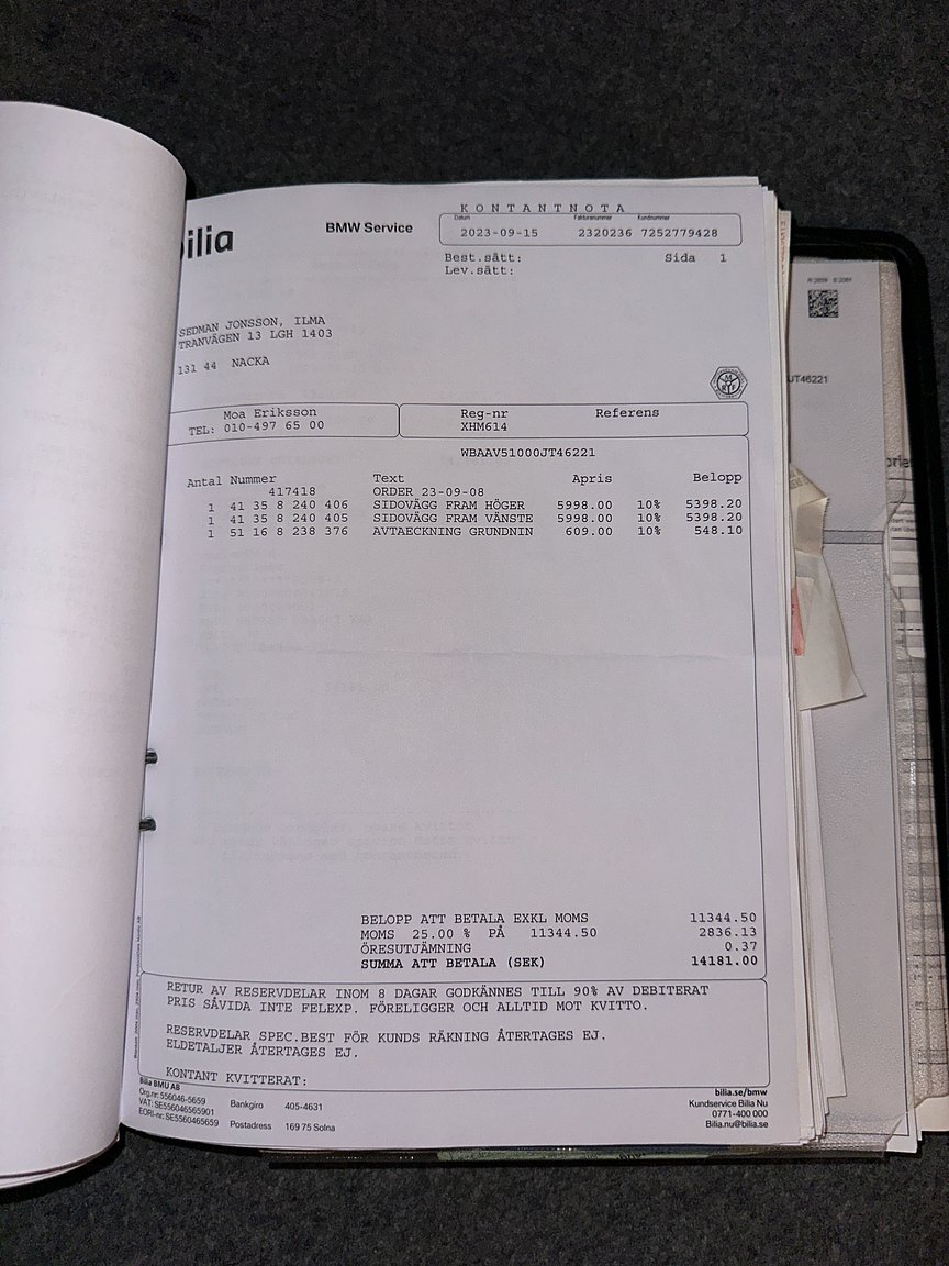 Documentation for 2001 BMW 330Xi