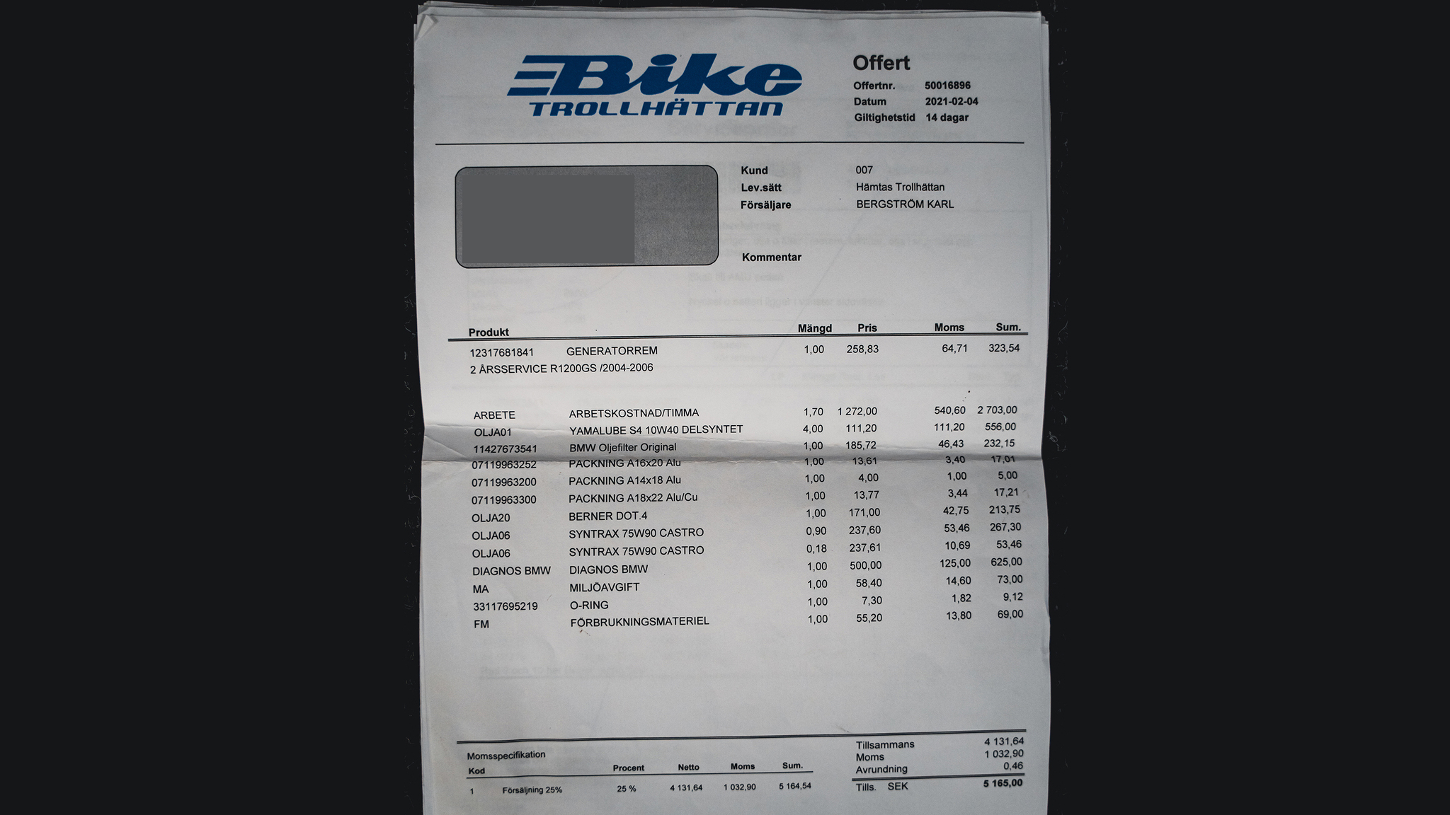 Documentation for 2006 BMW HP2