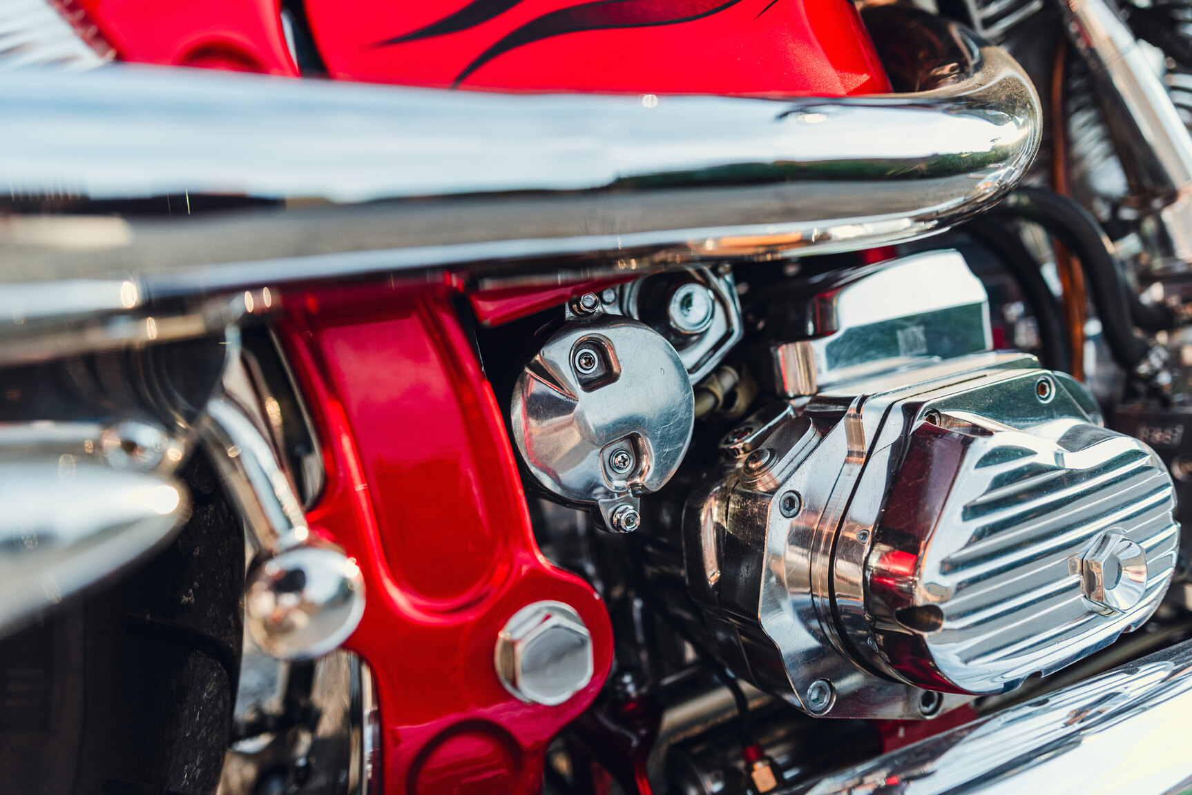 2001 Unique Custom Cycles Red Inferno, Mekanik