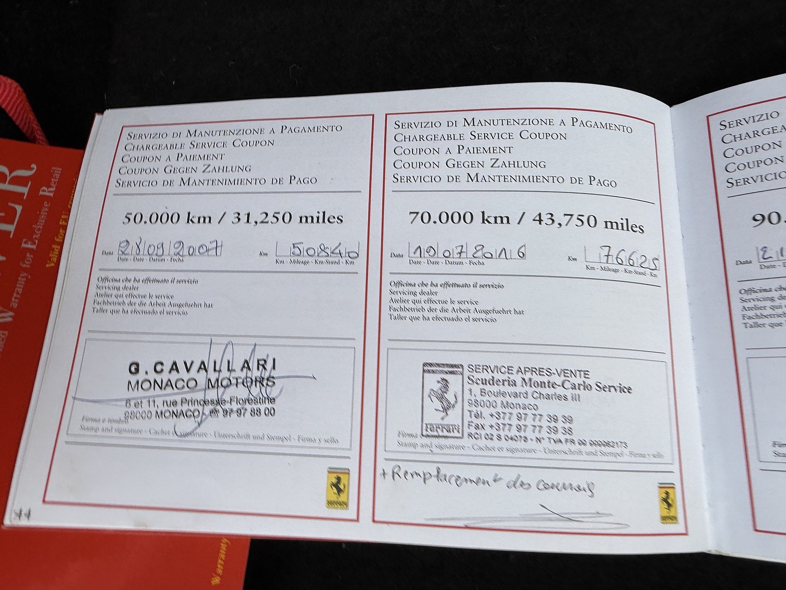 Documentation for 2003 Ferrari 575M Maranello