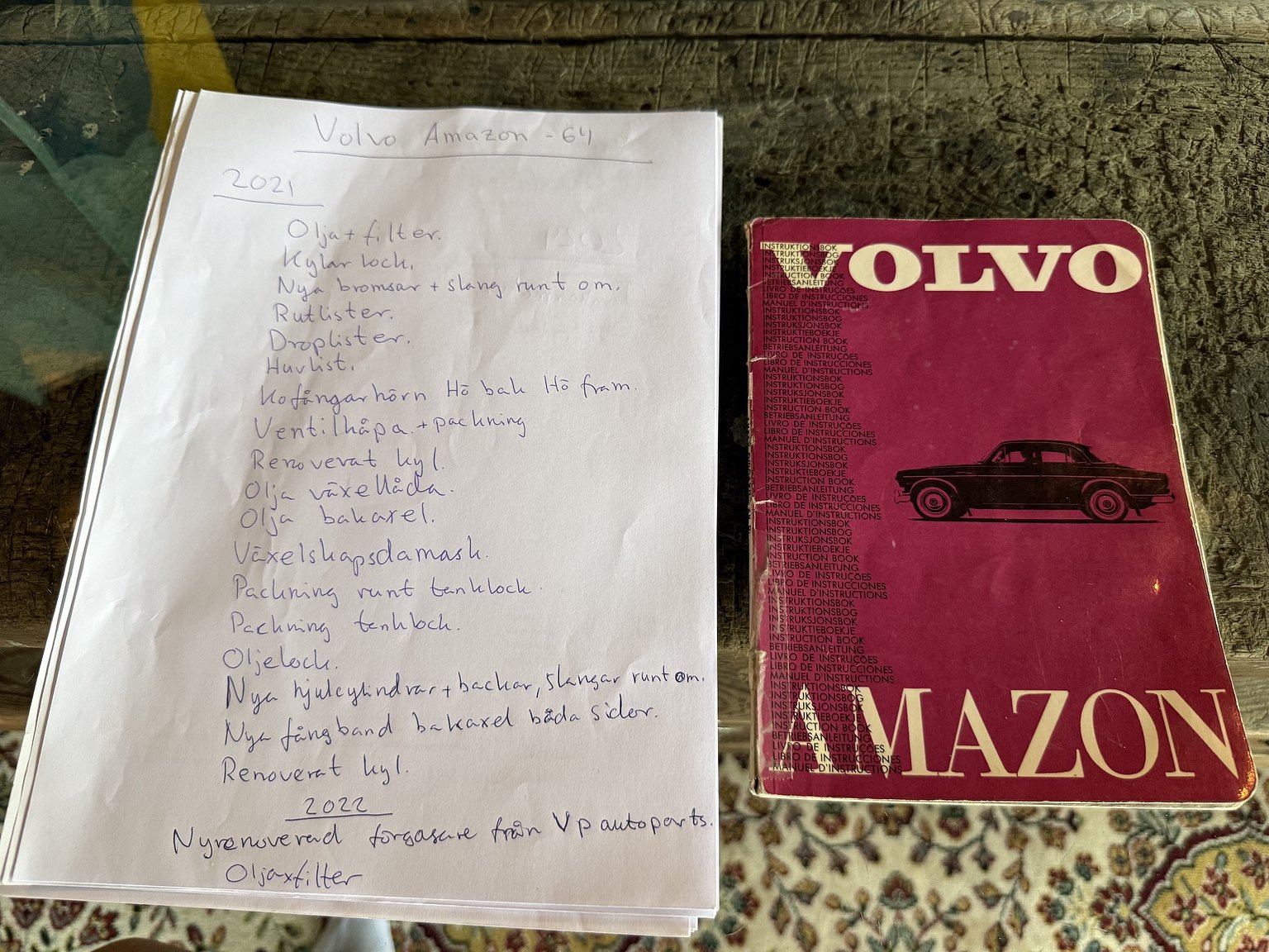 Dokumentation, 1964 Volvo Amazon 121 P130