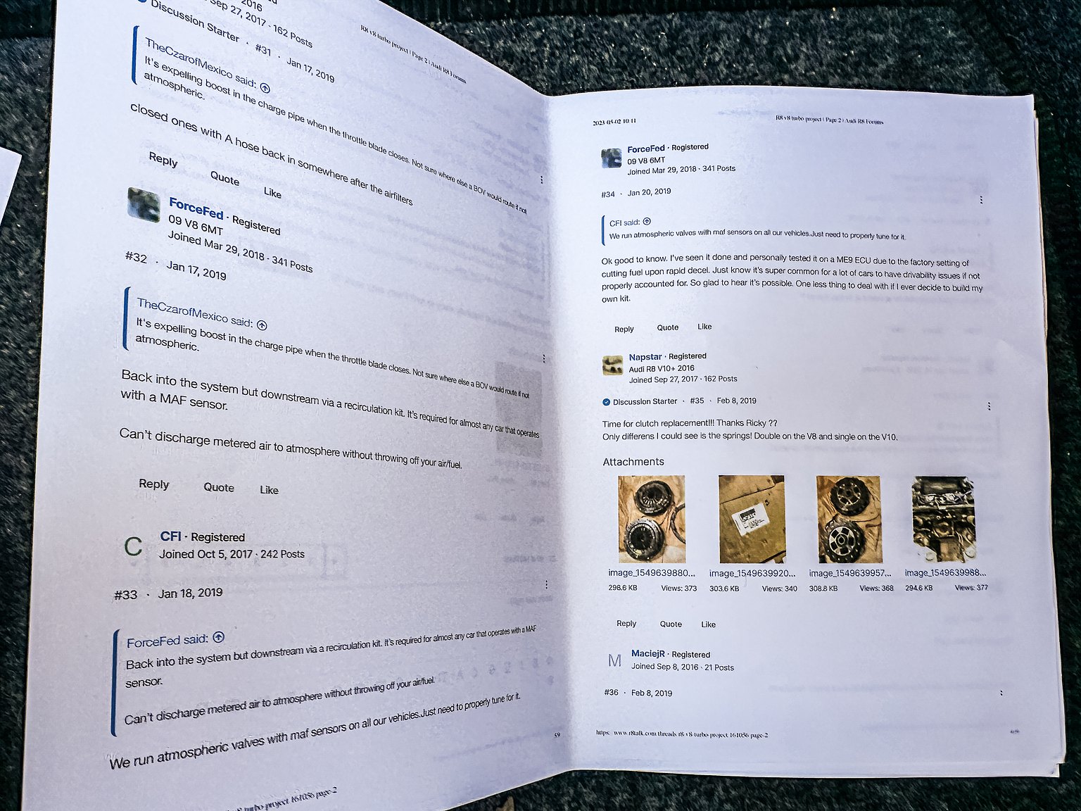 Documentation for 2008 Audi R8 4.2 V8 Turbo Manuell