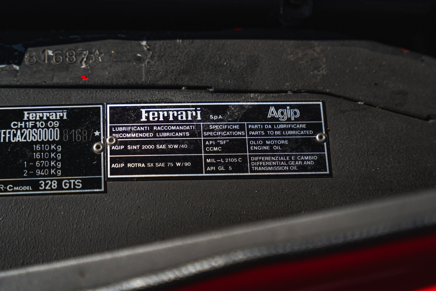 1989 Ferrari 328 GTS, Mekanik
