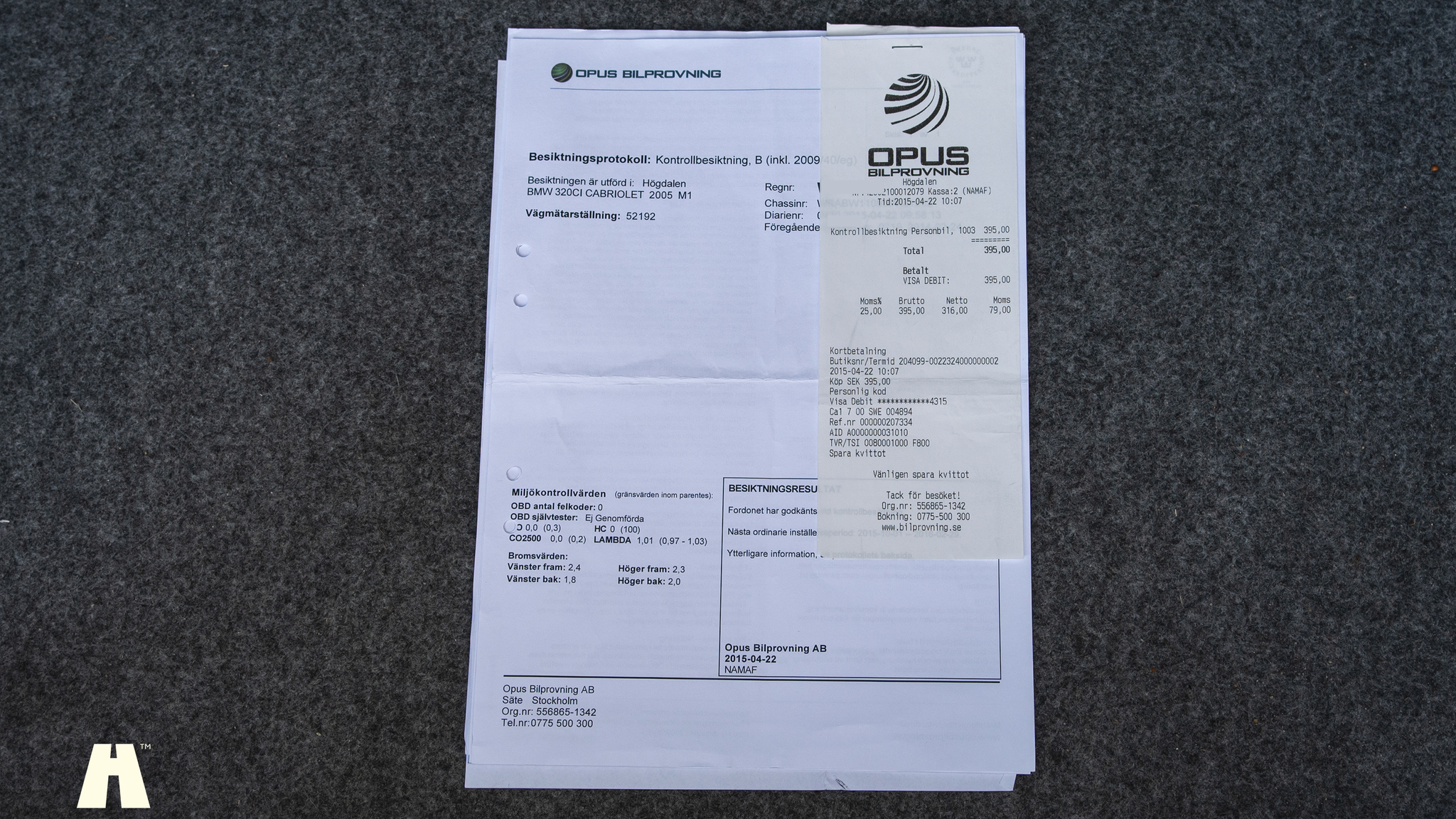 Dokumentation, 2005 BMW 320ci M-sport Cabriolet