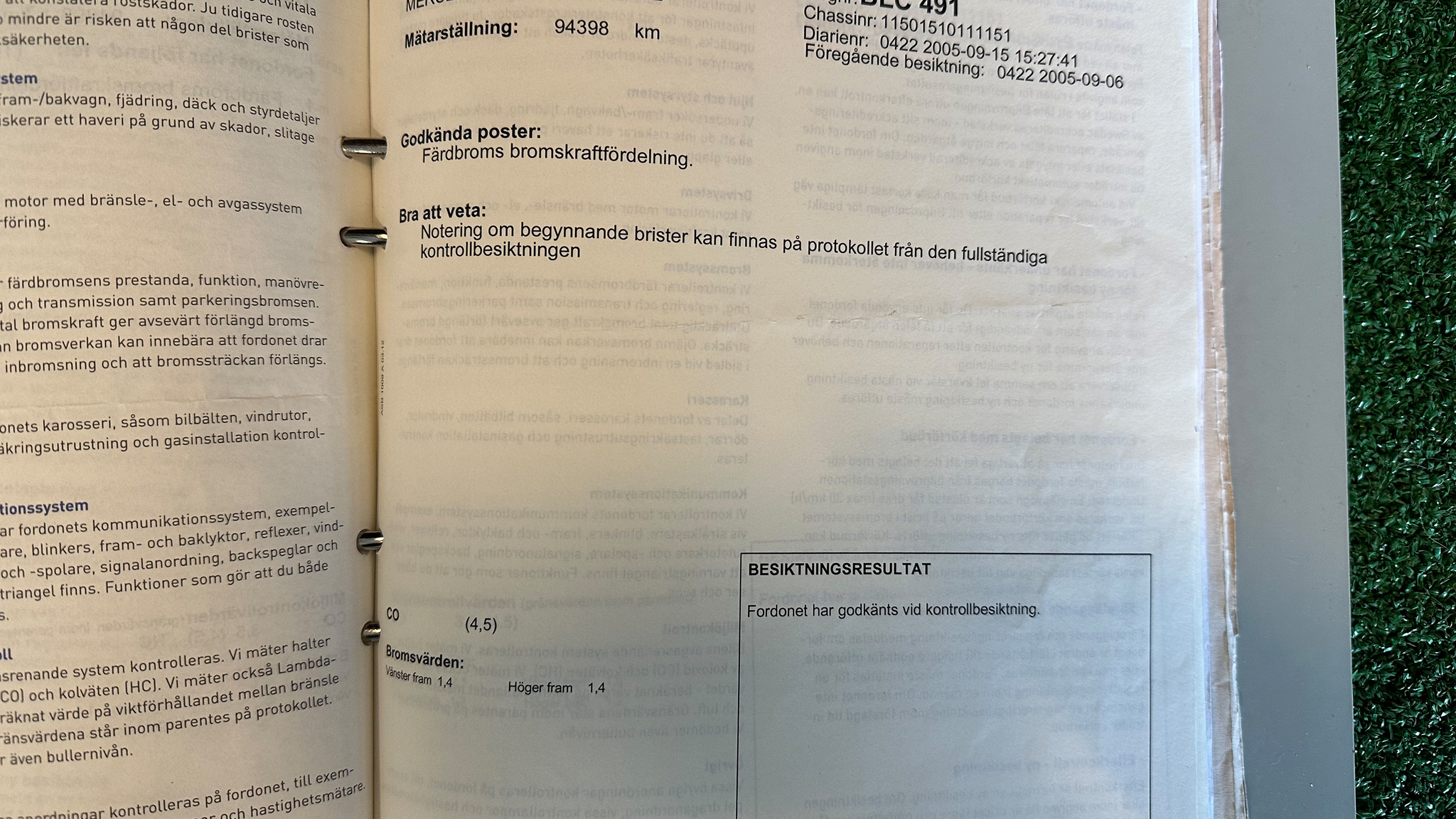 Dokumentation, 1972 Mercedes-Benz 200