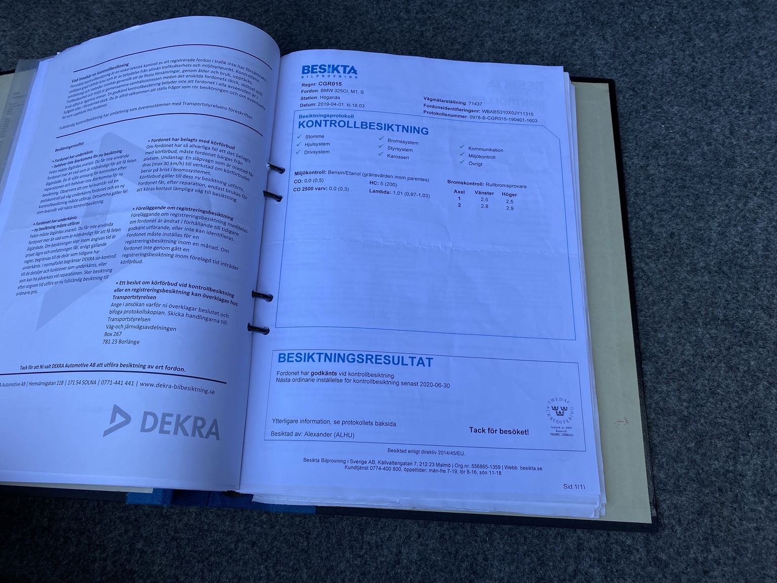 Dokumentation för 2001 BMW E46 325 Cabriolet (27)