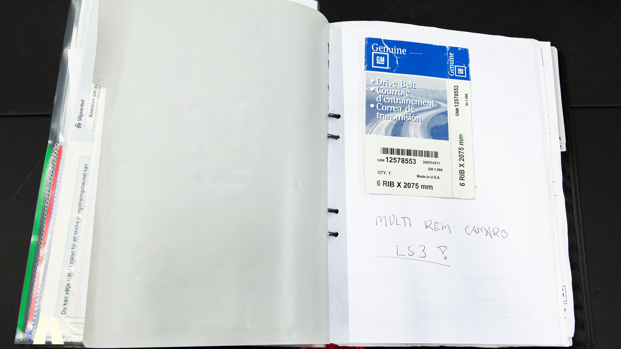 Documentation for 1967 Chevrolet Camaro Pro Touring