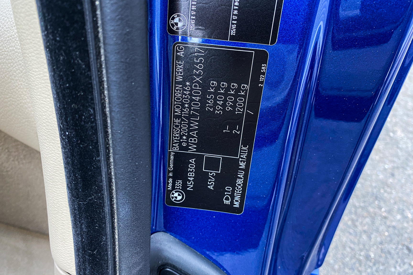 Interiörbild 2007 BMW 335i Cabriolet (17)