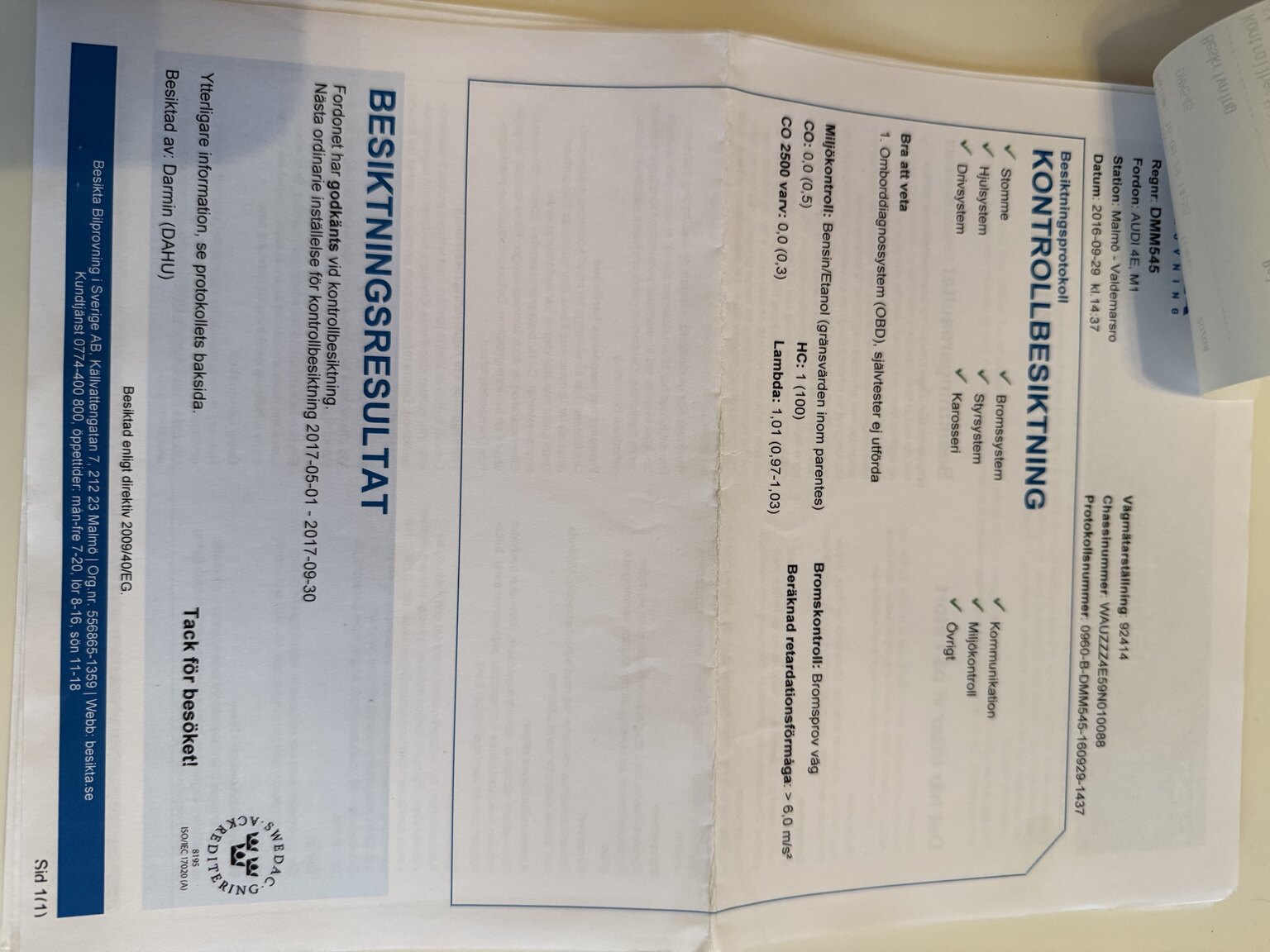 Dokumentation för 2009 Audi S8 5.2 V10 FSI Quattro