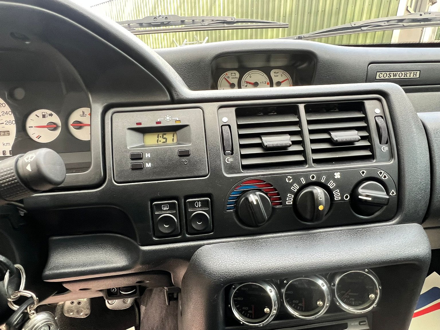 Interiörbild 1993 Ford Escort RS Cosworth "Big Turbo"