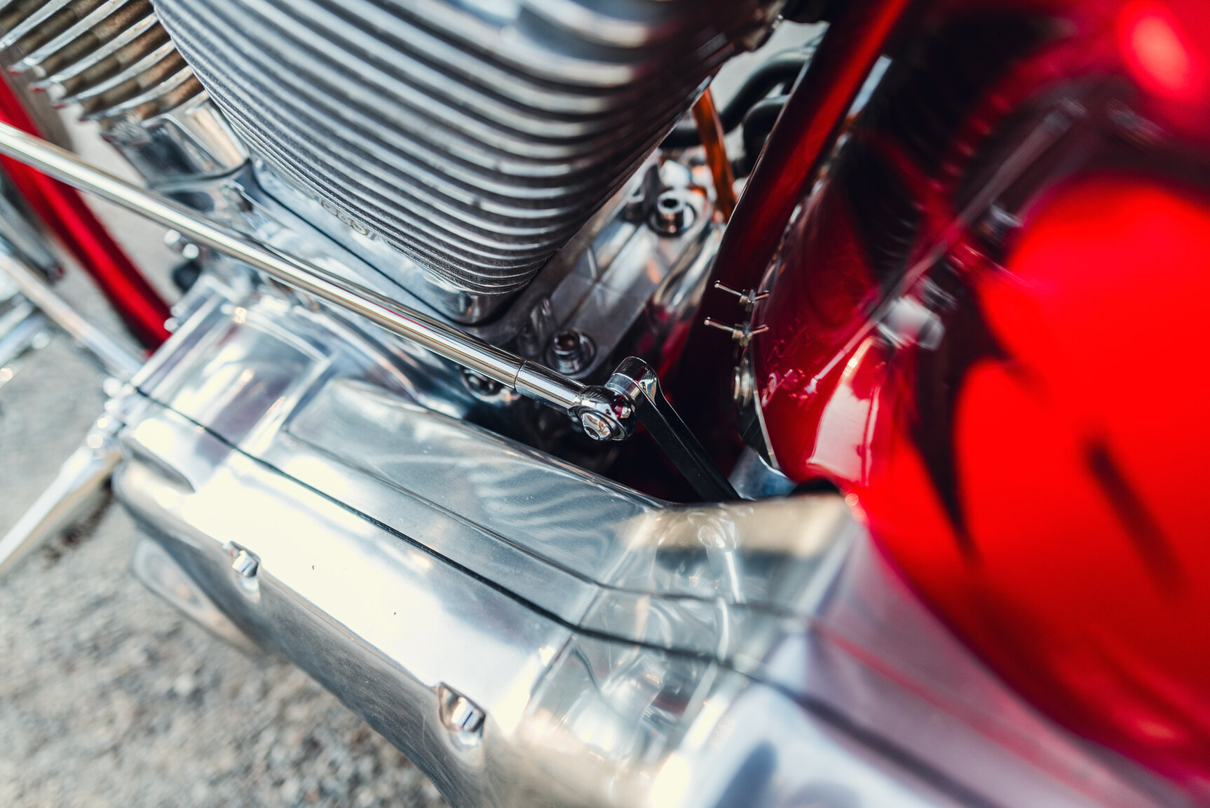 Image of 2001 Unique Custom Cycles Red Inferno mechanics