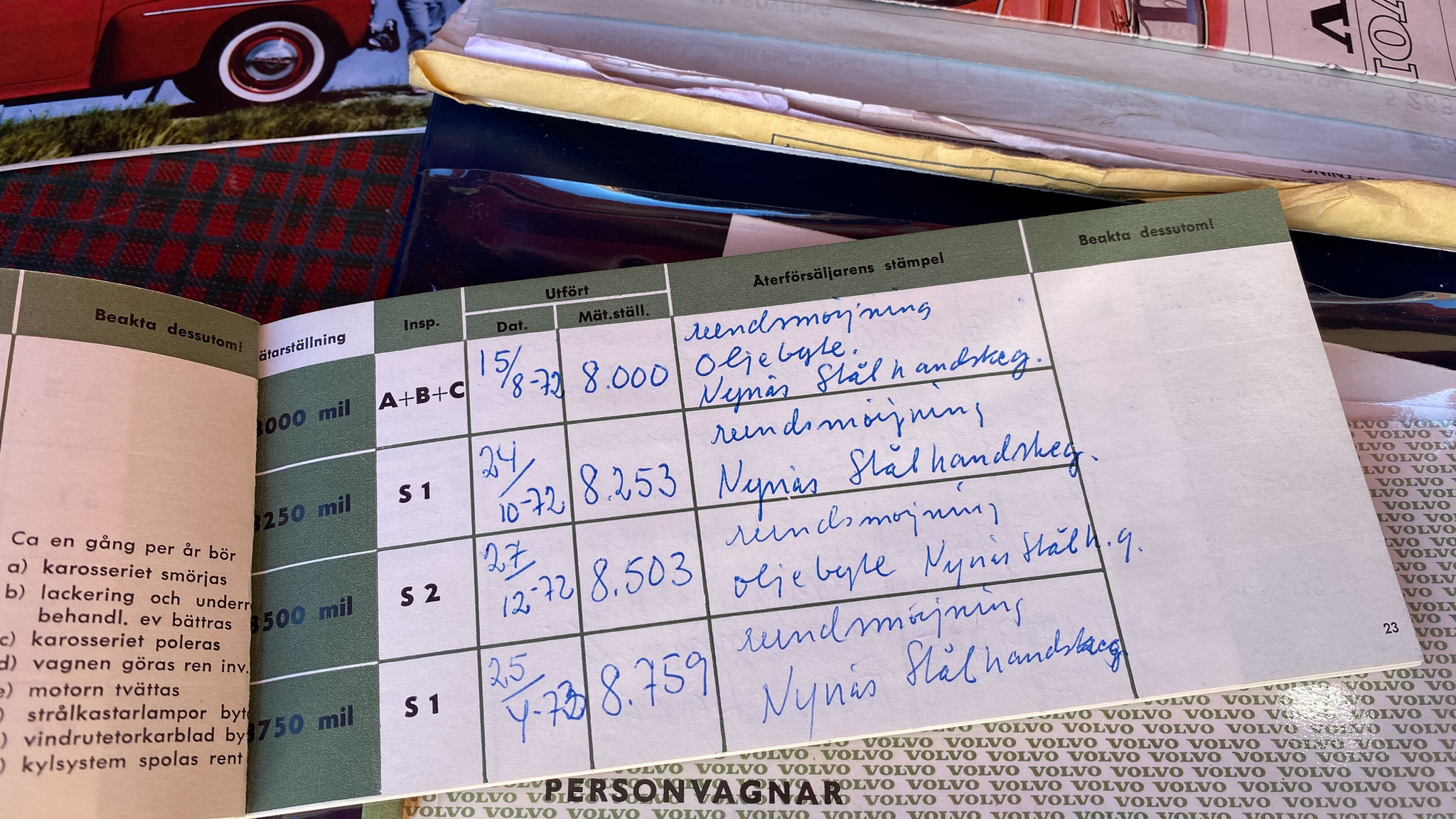 Documentation for 1965 Volvo PV 544 Sport (12)