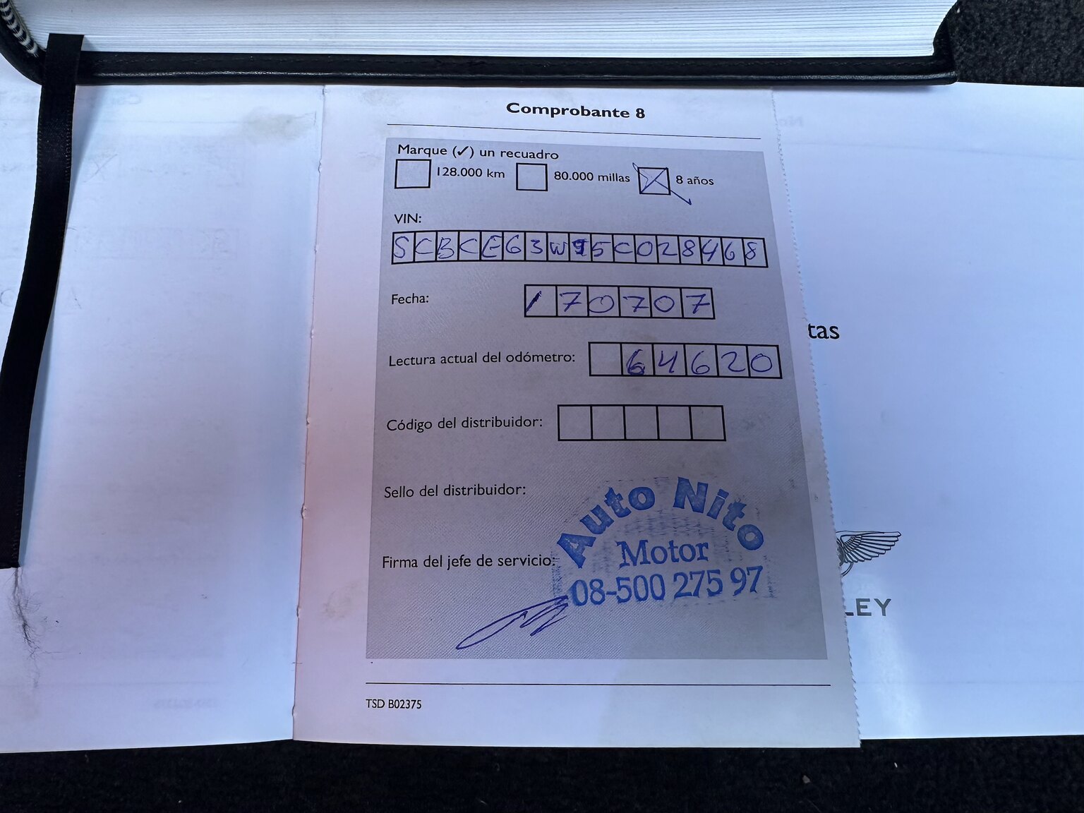 Documentation for 2005 Bentley Continental GT