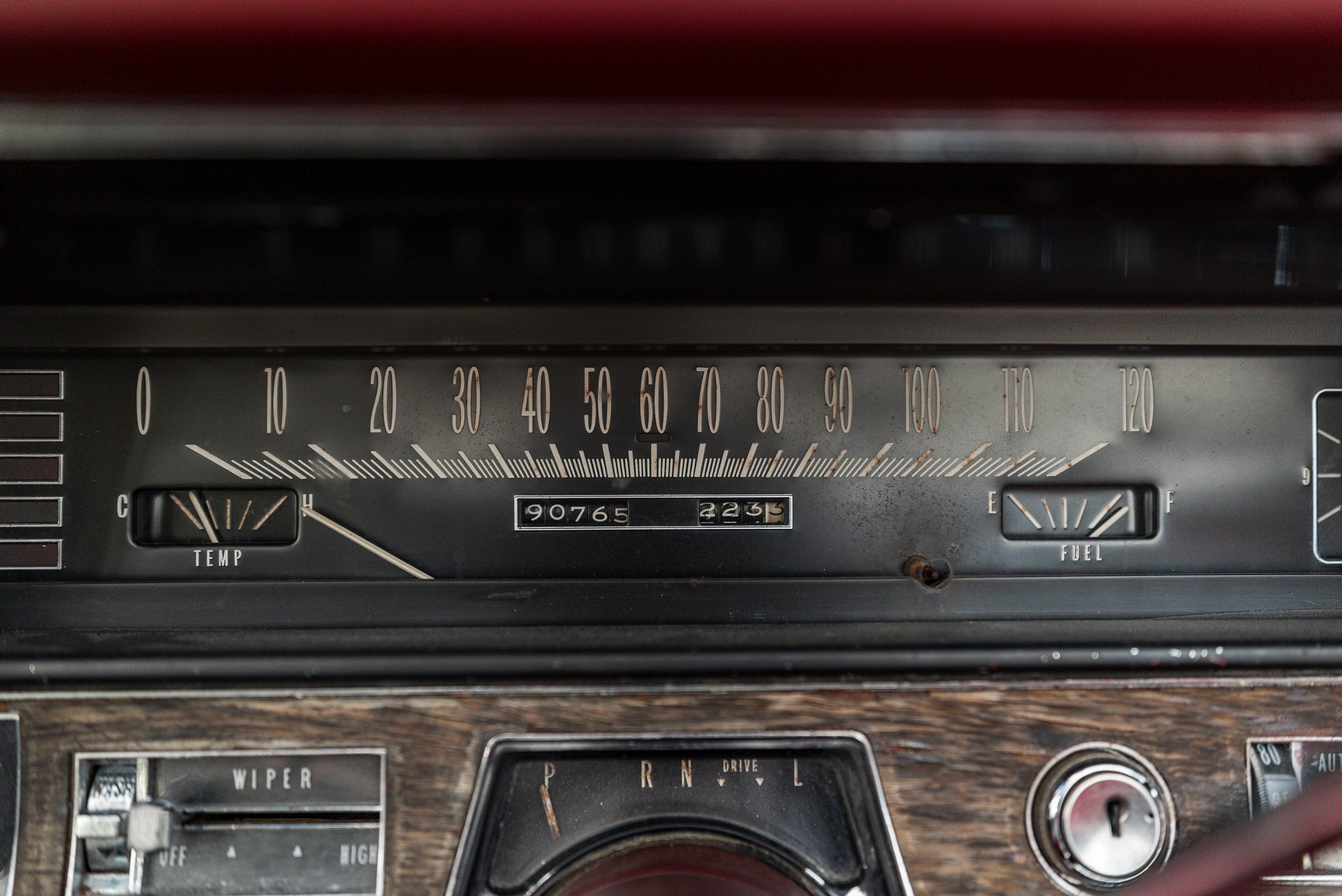 Interiörbild 1968 Cadillac DeVille Convertible
