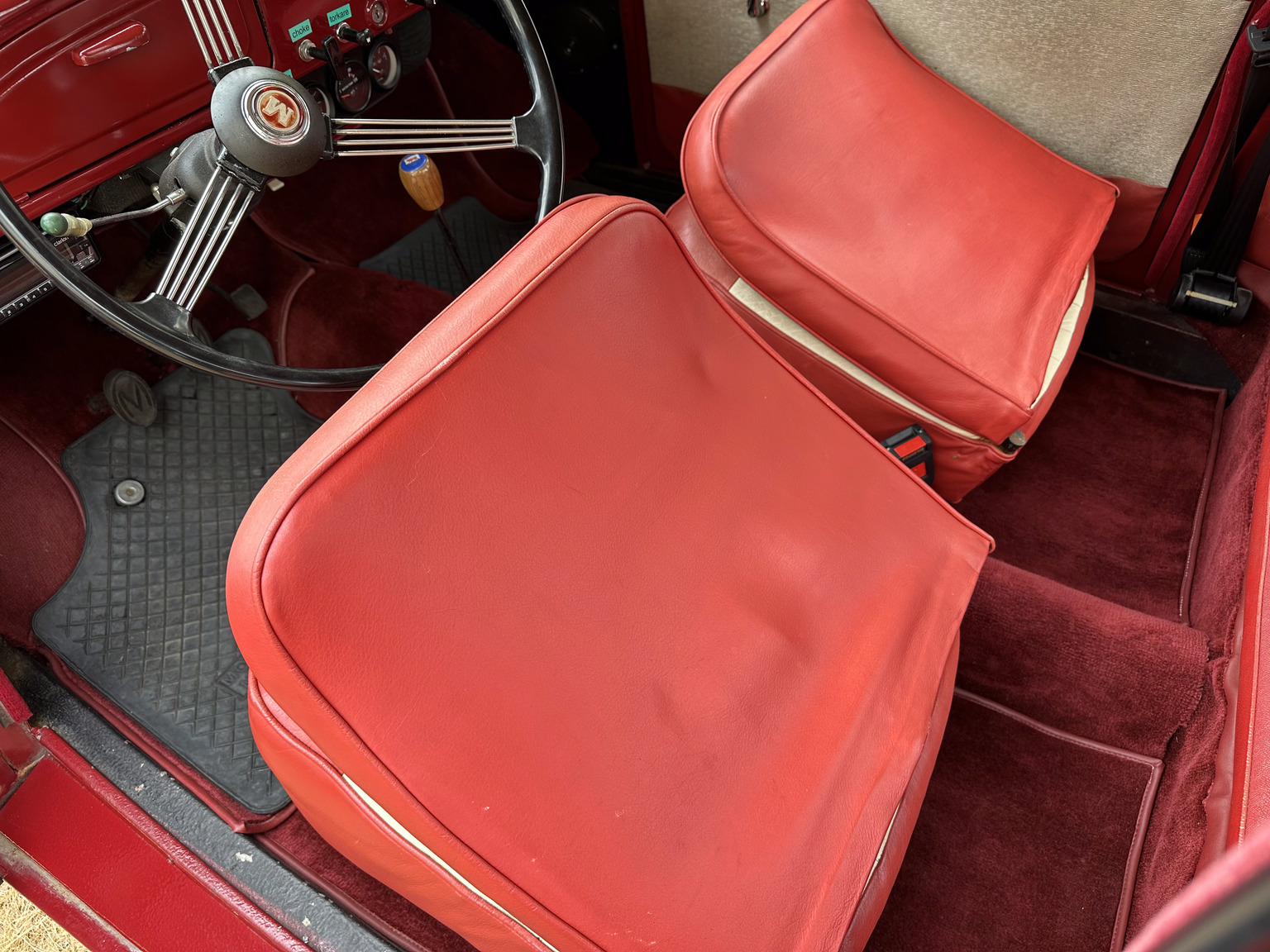 Interiörbild 1958 Morris Minor 1000