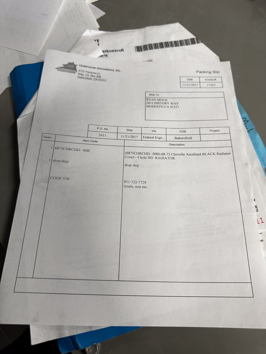 Documentation for 1968 Chevrolet Chevelle PRO Street (50)