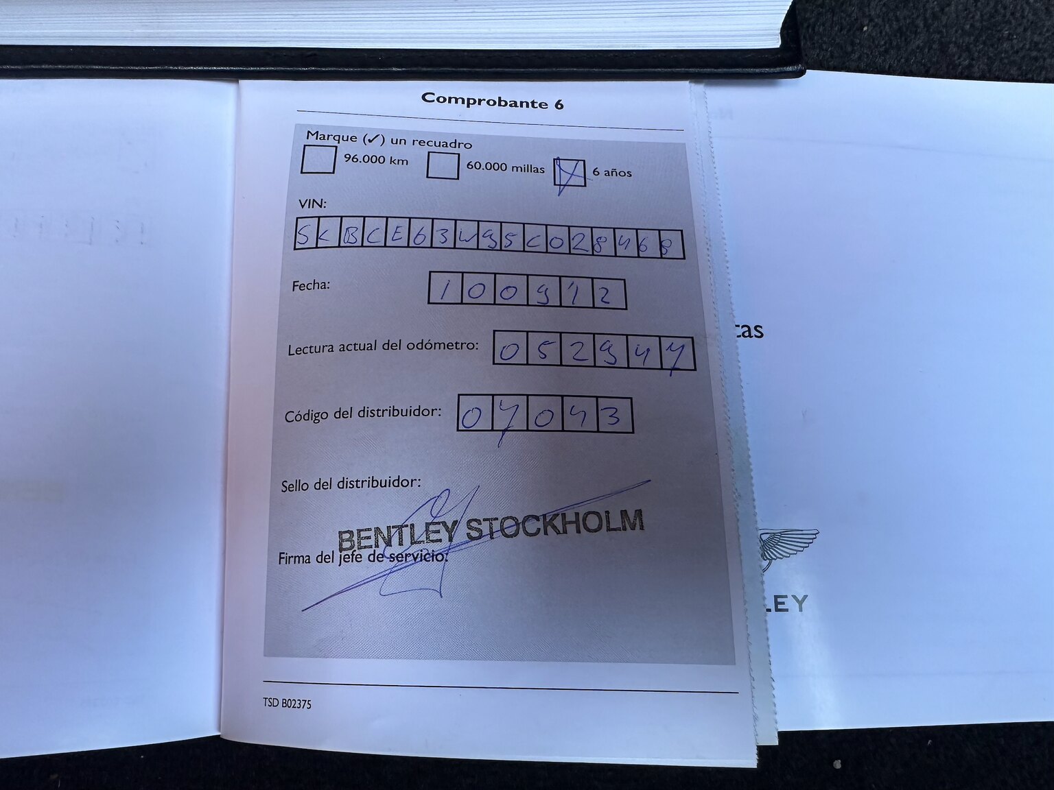 Dokumentation för 2005 Bentley Continental GT