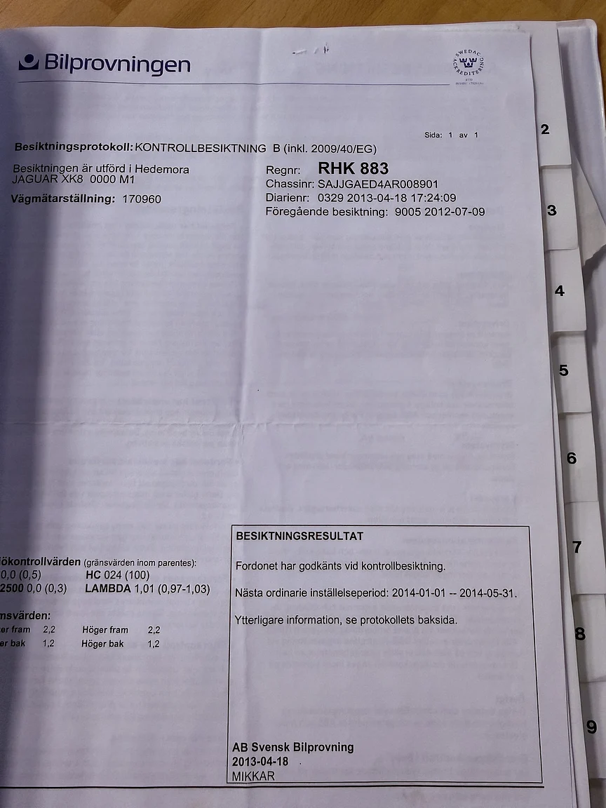 Dokumentation, 1997 Jaguar XK8 (29)