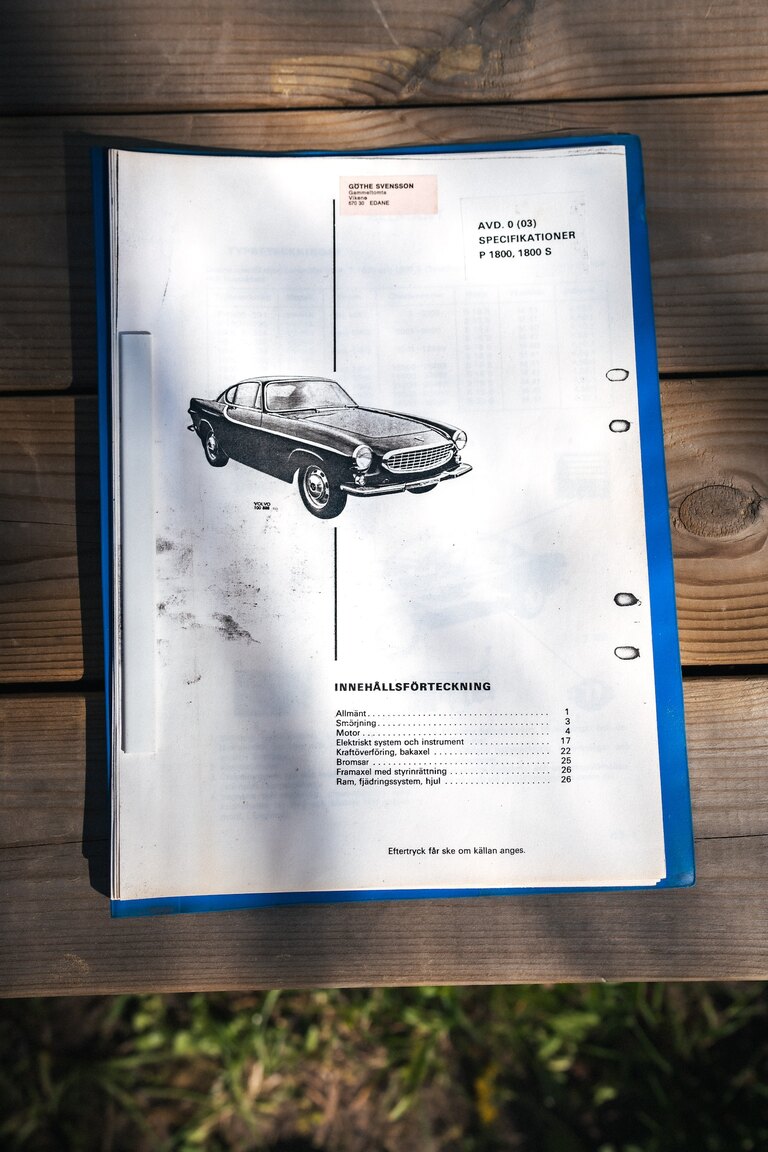 Dokumentation, 1963 Volvo 1800 S (5)