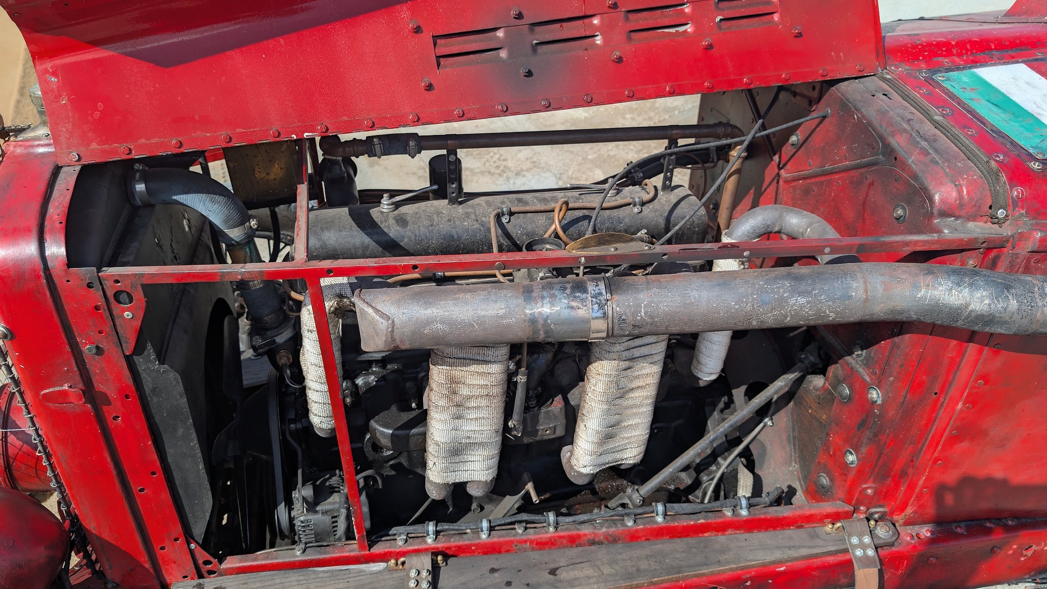 Image of 1929 FIAT 321C (521c) "Flying Fiona" mechanics