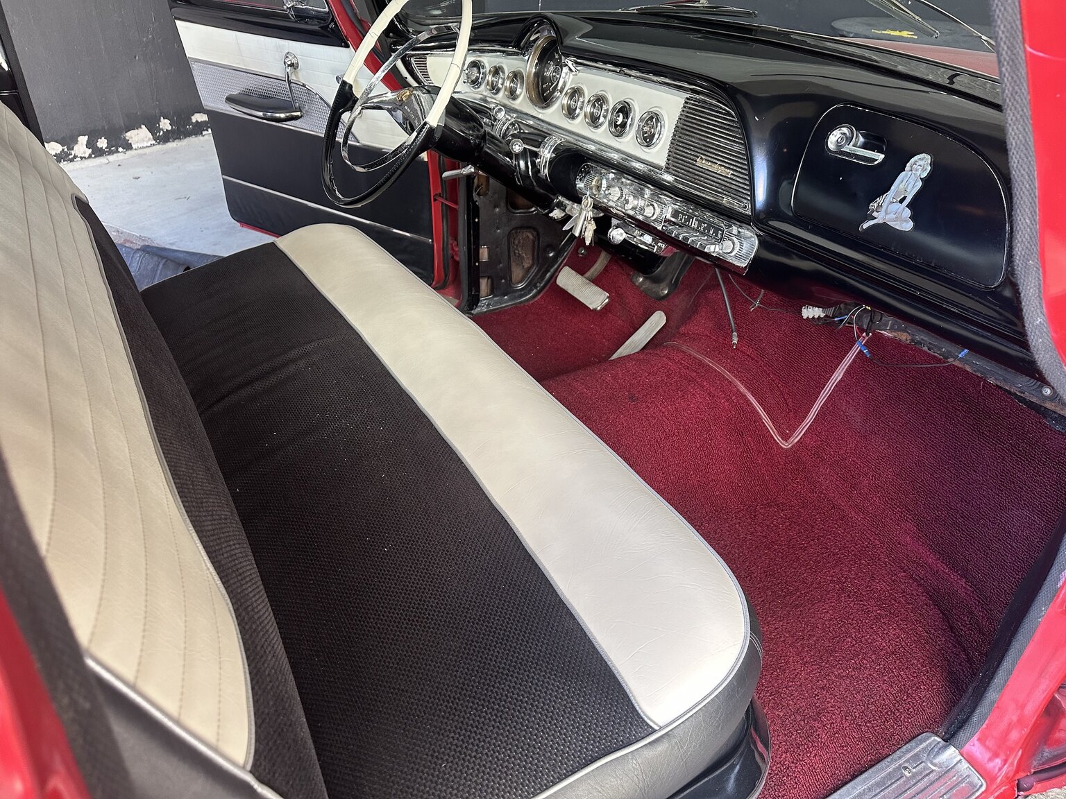 Interior image of 1955 Dodge Custom Royal Sedan HEMI