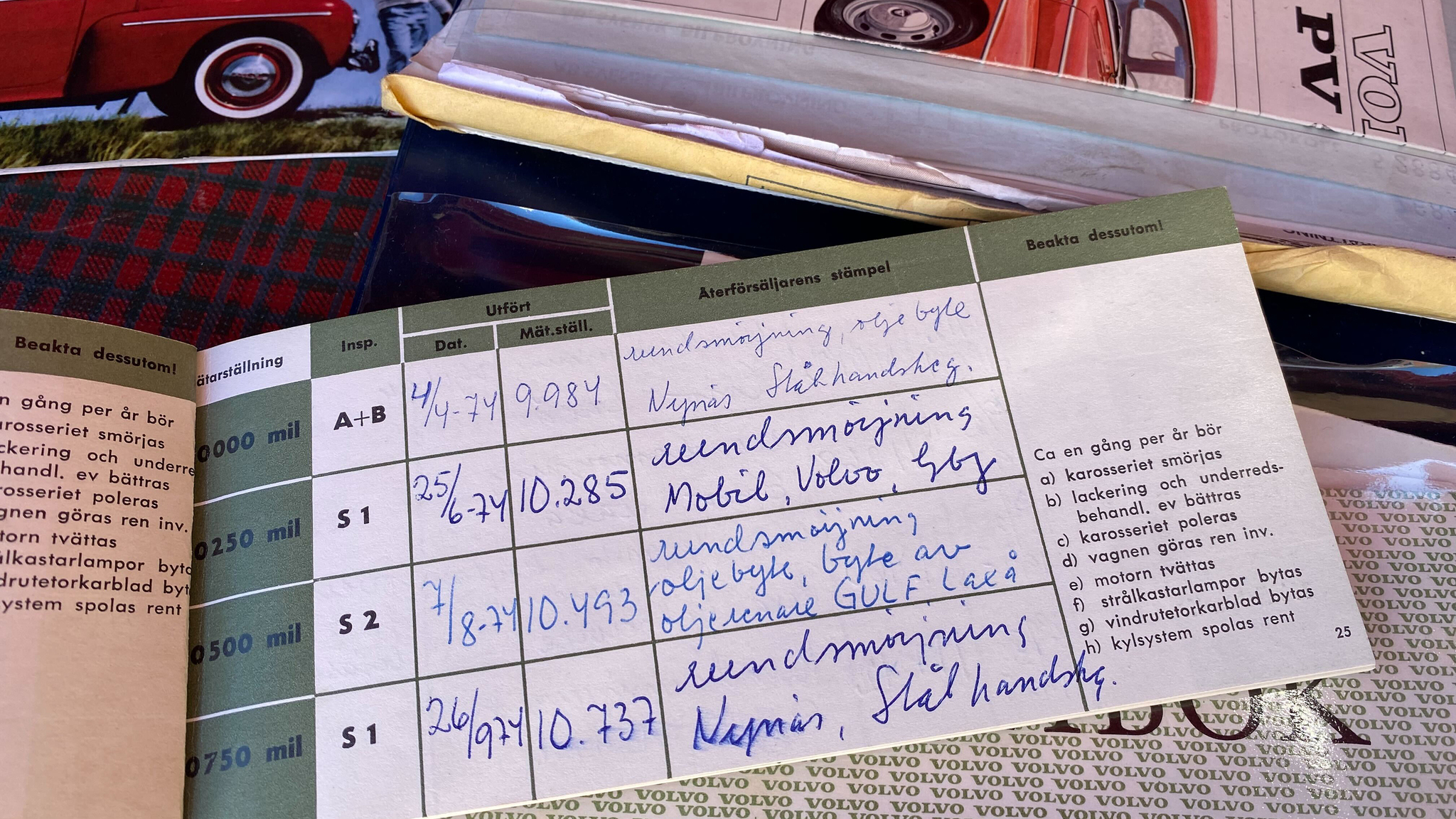 Documentation for 1965 Volvo PV 544 Sport (14)