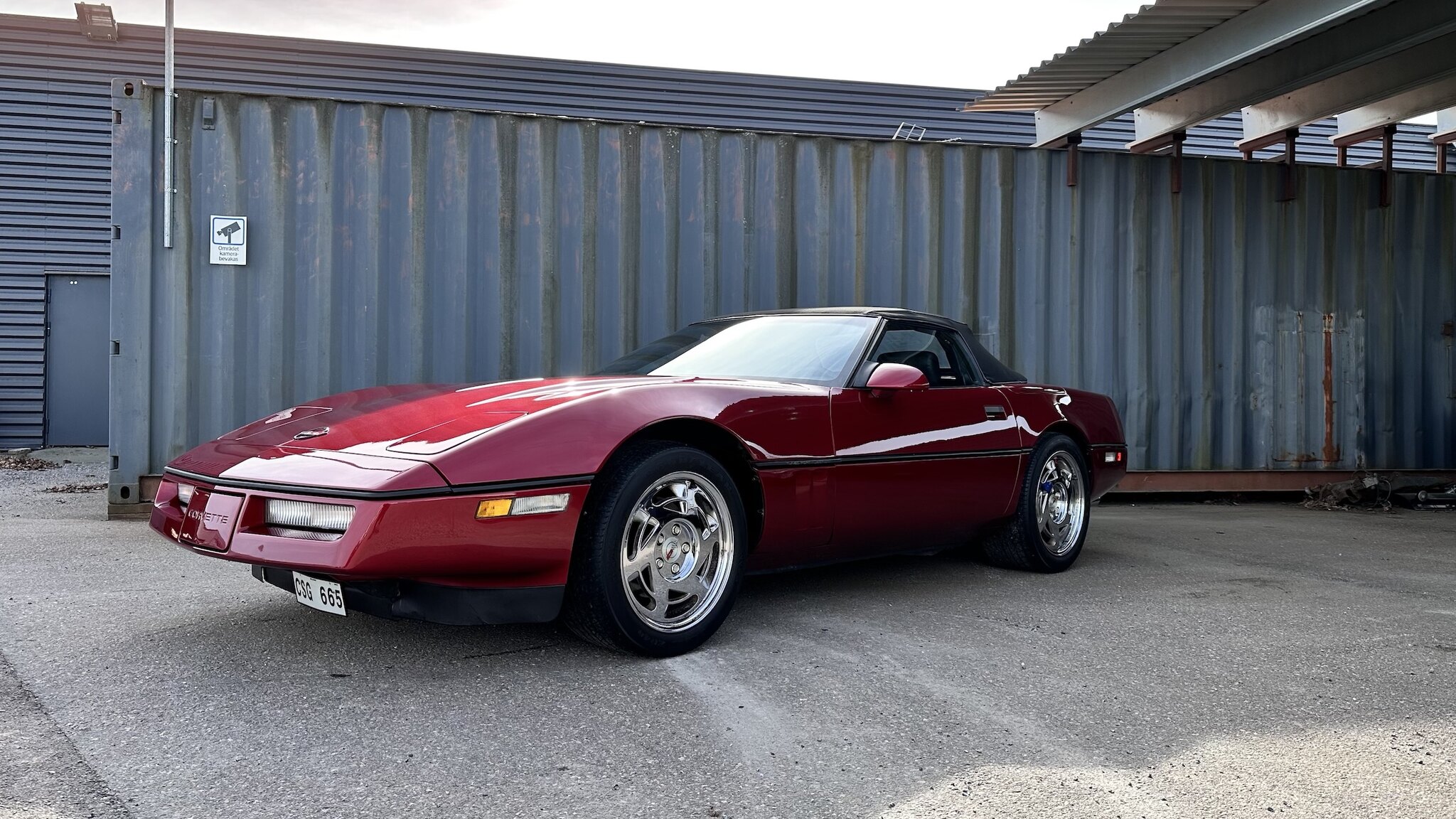 Exteriörbild på 1990 Chevrolet Corvette C4 Cabriolet
