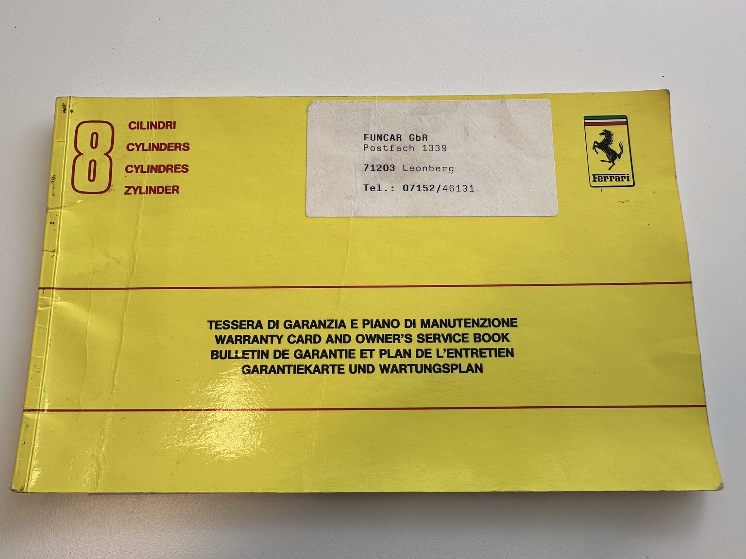 Documentation for 1990 Ferrari 348 (5)