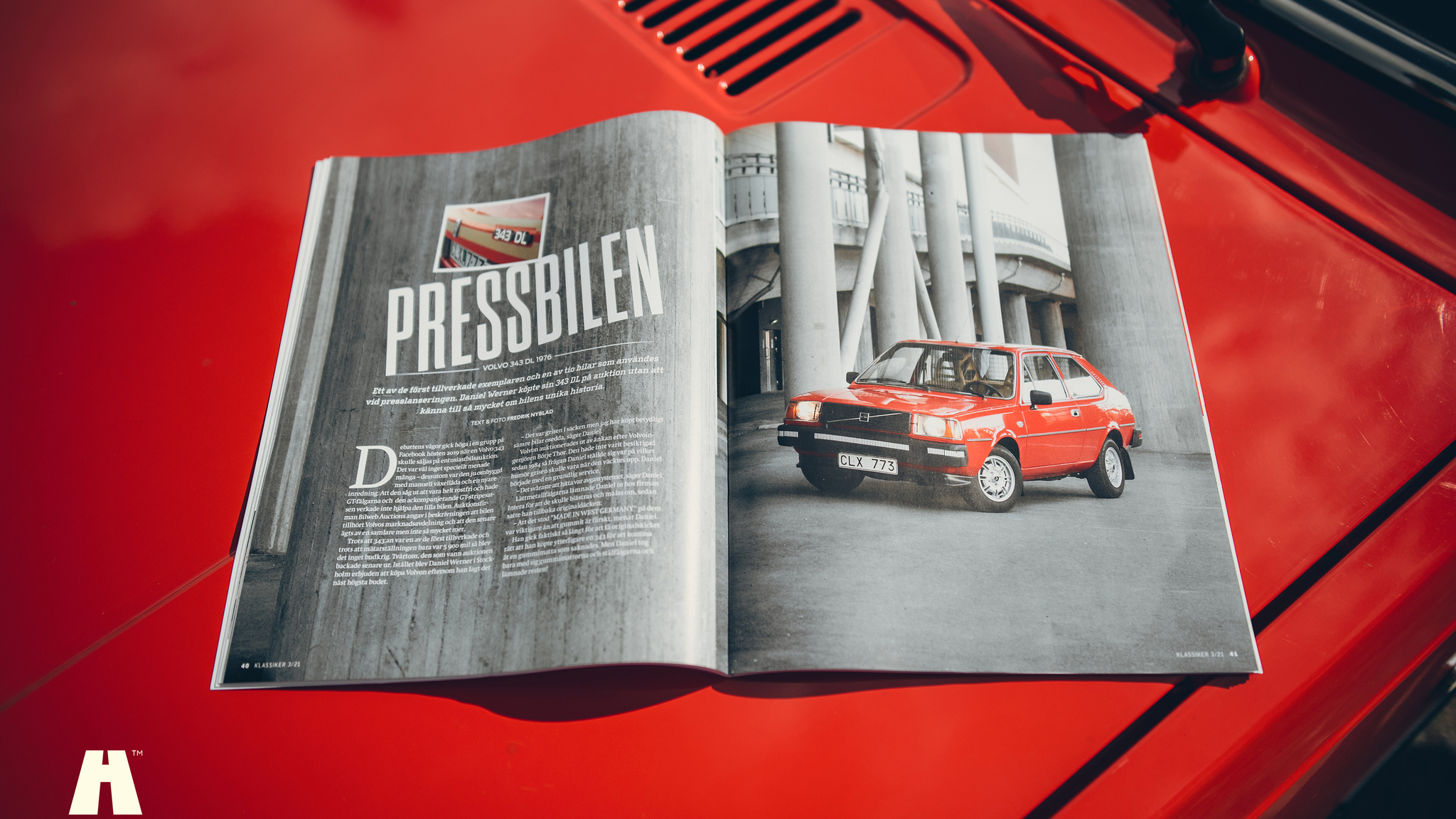 Dokumentation, 1976 Volvo 343 DL Manuell