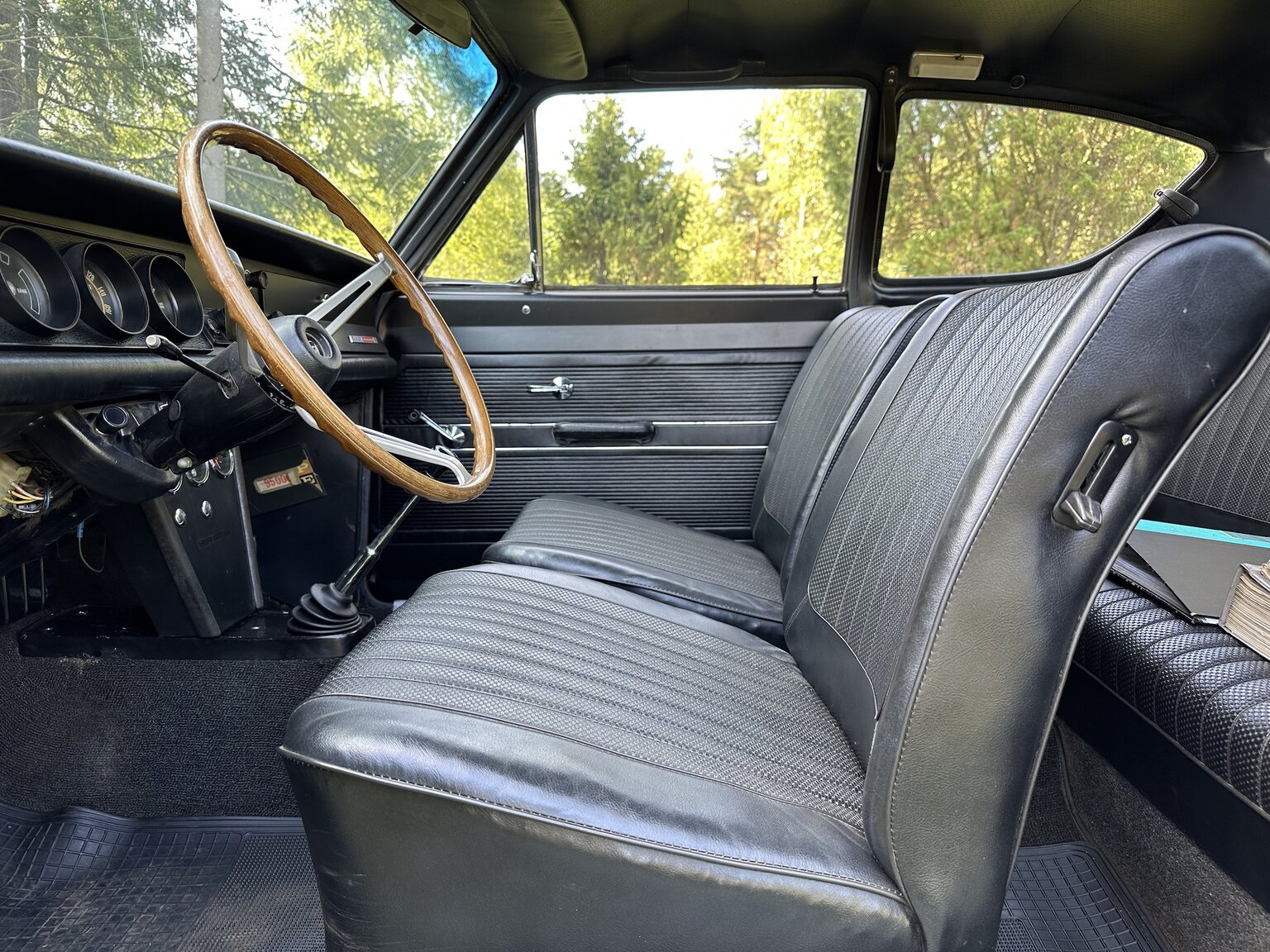 Interiörbild 1967 Opel Kadett B Rallye